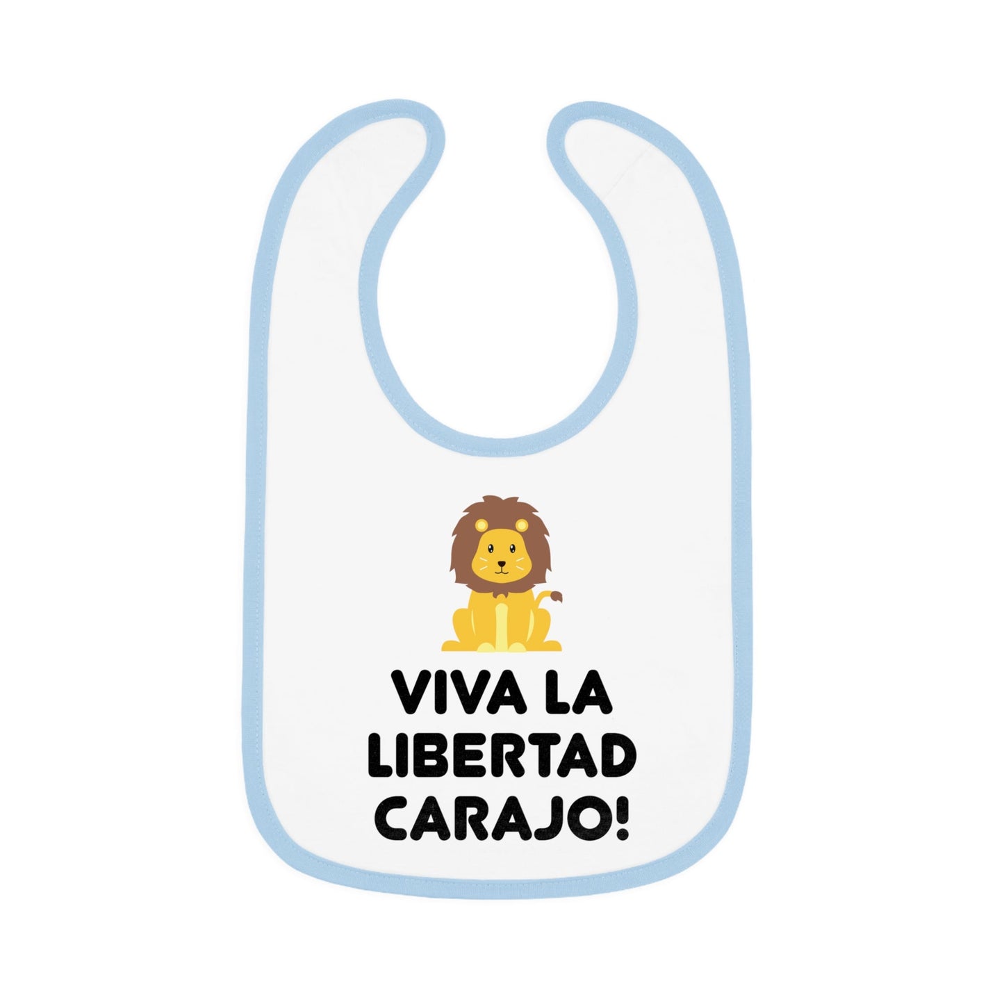 Viva La Libertad Carajo Lion Baby Bib - 4LibertyShop.com