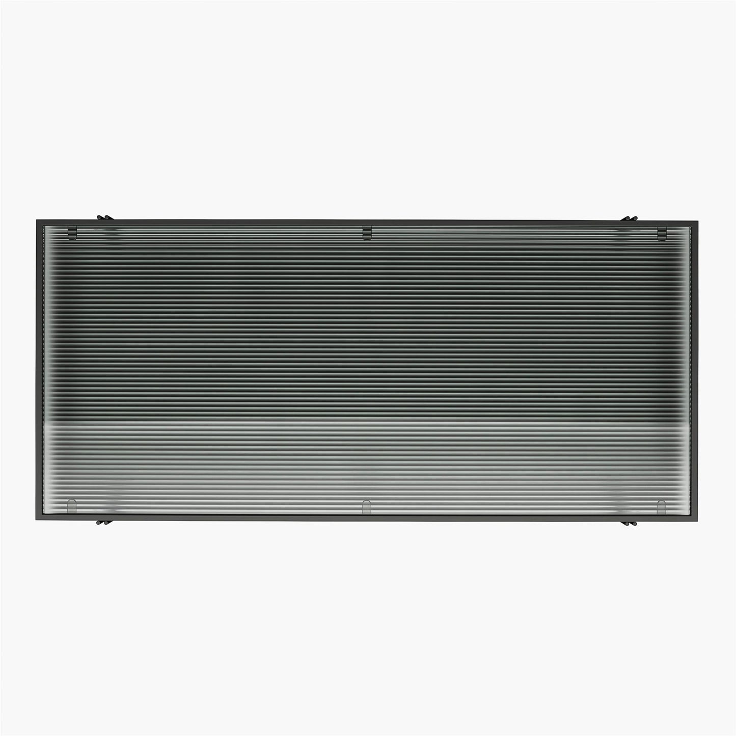 Vance - Computer Desk With Fluted Glass Desktop - Black