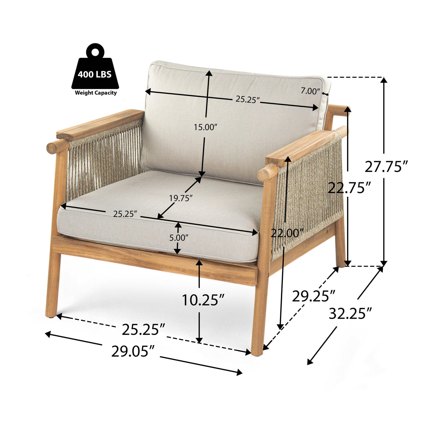 Sumbawa Outdoor Club Chair