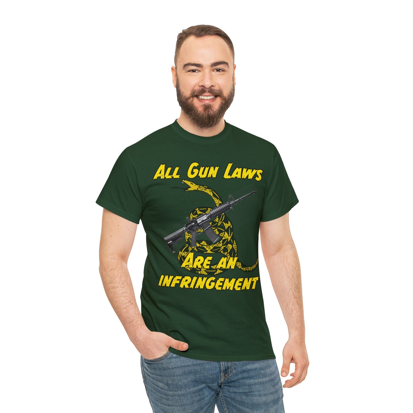 All Gun Laws Are Infringements AR15 Gadsden T-Shirt