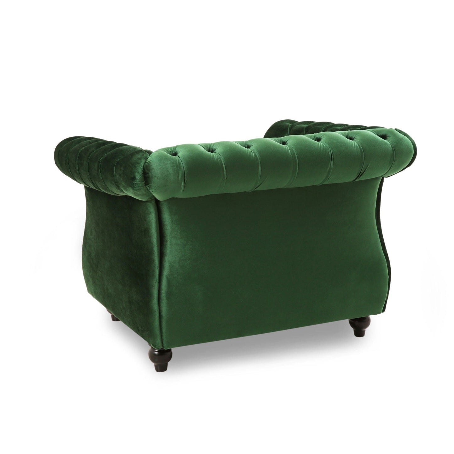 Nexuson Upholstered Chesterfield Chair With Deep Tufted And Nailhead Trim