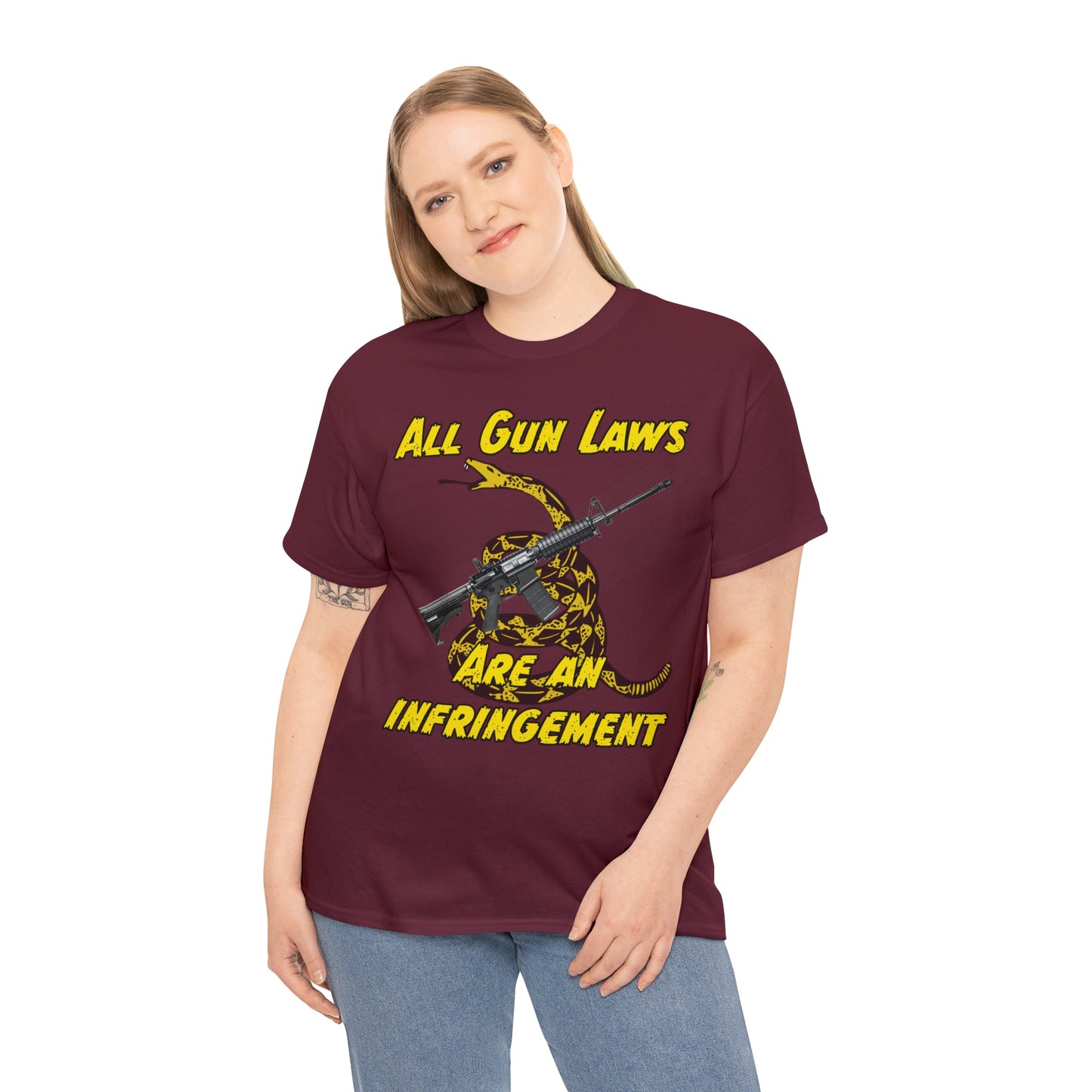 All Gun Laws Are Infringements AR15 Gadsden T-Shirt