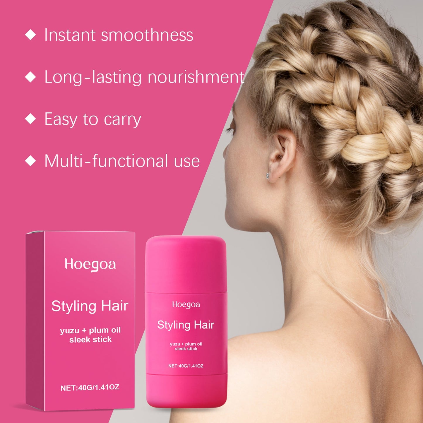 Wax Wand Curly Dreadlocks Styling Broken Hair Care Fluffy Shine Moisturizing Portable Wax Wand