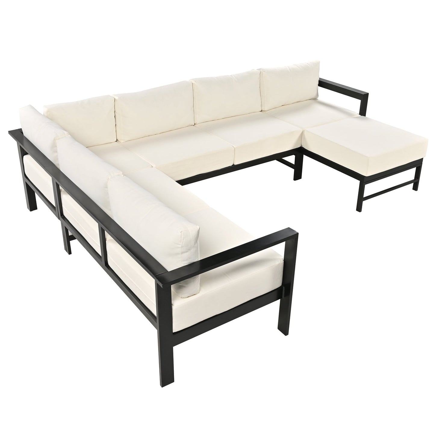 U-Style U-Shaped Outdoor Sectional Sofa Set
