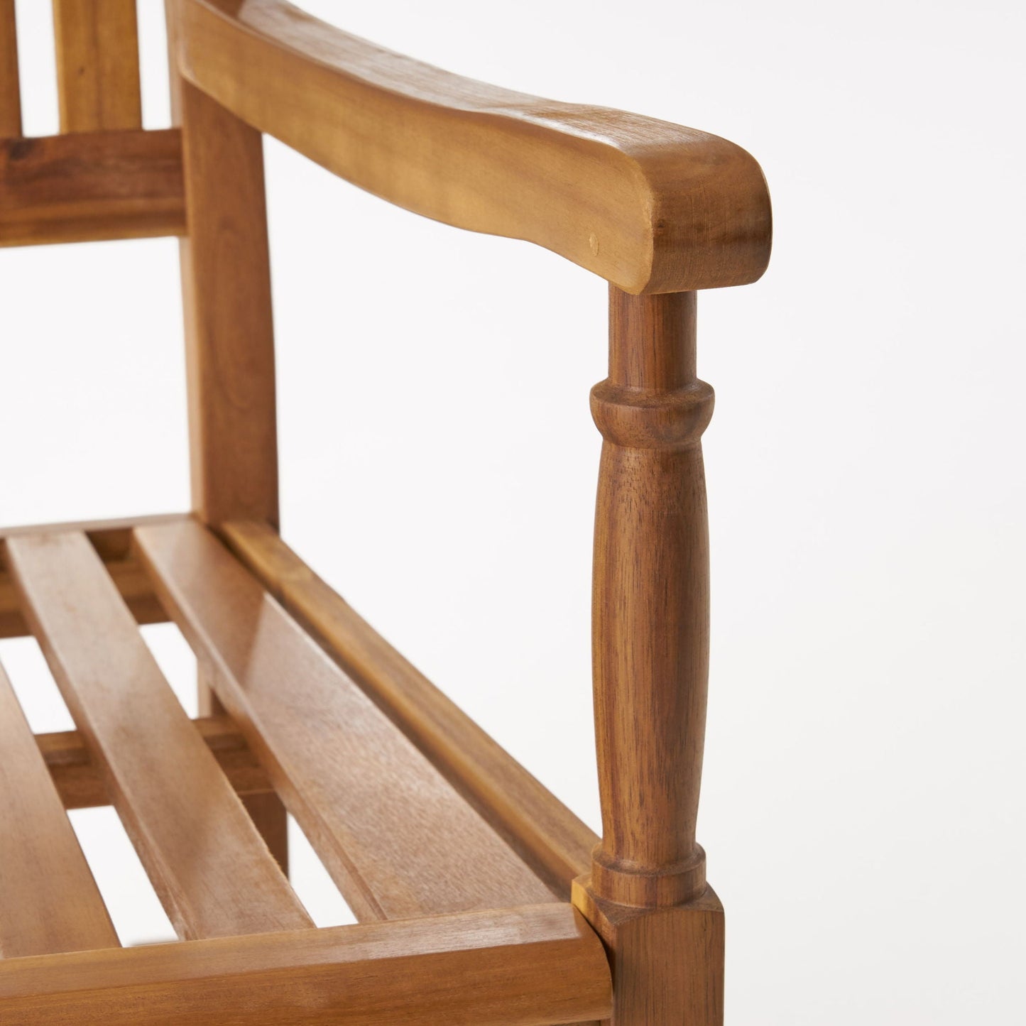Muse Outdoor Acacia Rocking Chair With Slat Design - Teak