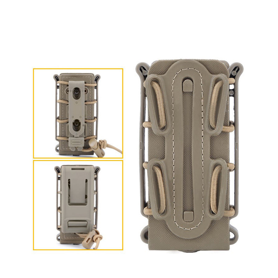 Live CS Tactical Waist Hanging Box 5.56&7.62 Elastic Scorpion Quick Pull Outdoor Multi purpose Kit