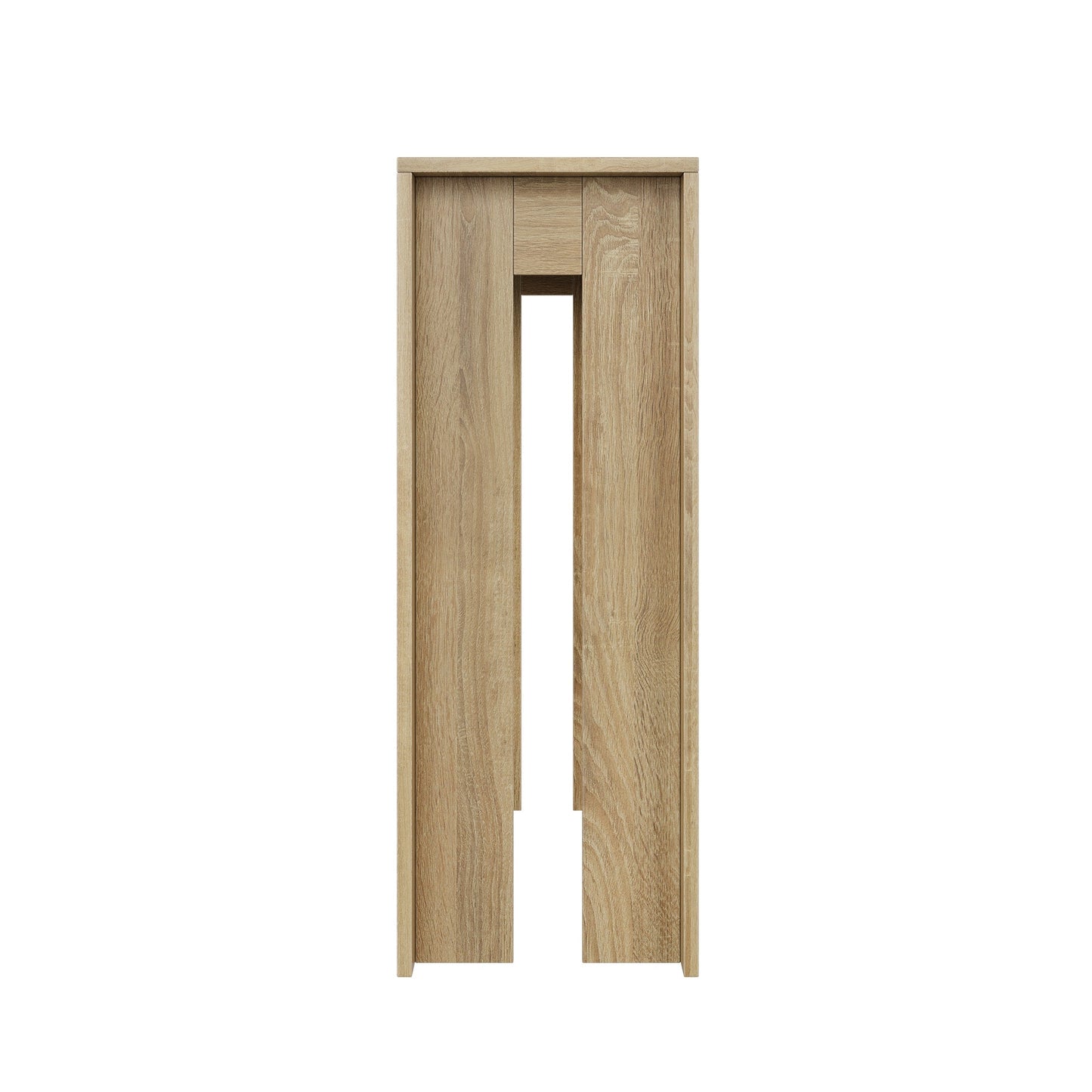 Farmhouse Style Oak-Colored Extra-Long Console Table