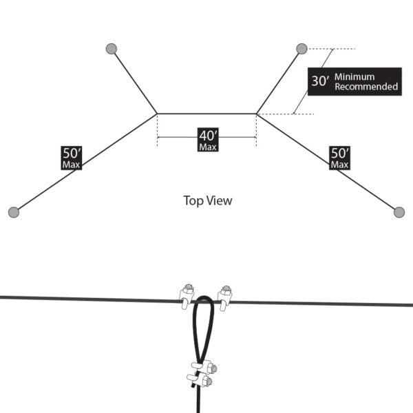 Douglas® Suspended Net Baseball Backstop Netting System Kit