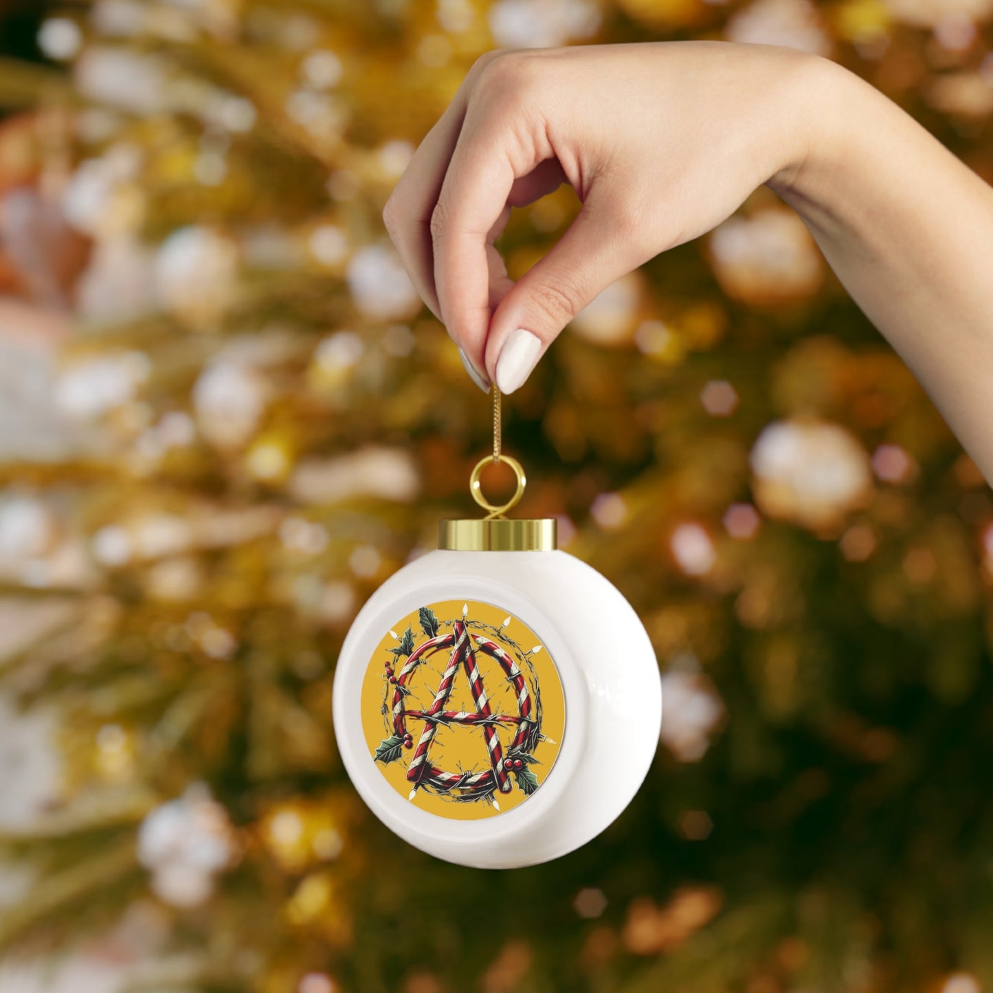 Anarchy Christmas Ornament - 4LibertyShop.com