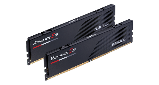 G.Skill Ripjaws S5 64GB (2x32GB) DDR5-6000 CL36 Dual Channel Desktop Memory Kit F5-6000J3636F32GX2-RS5K Black