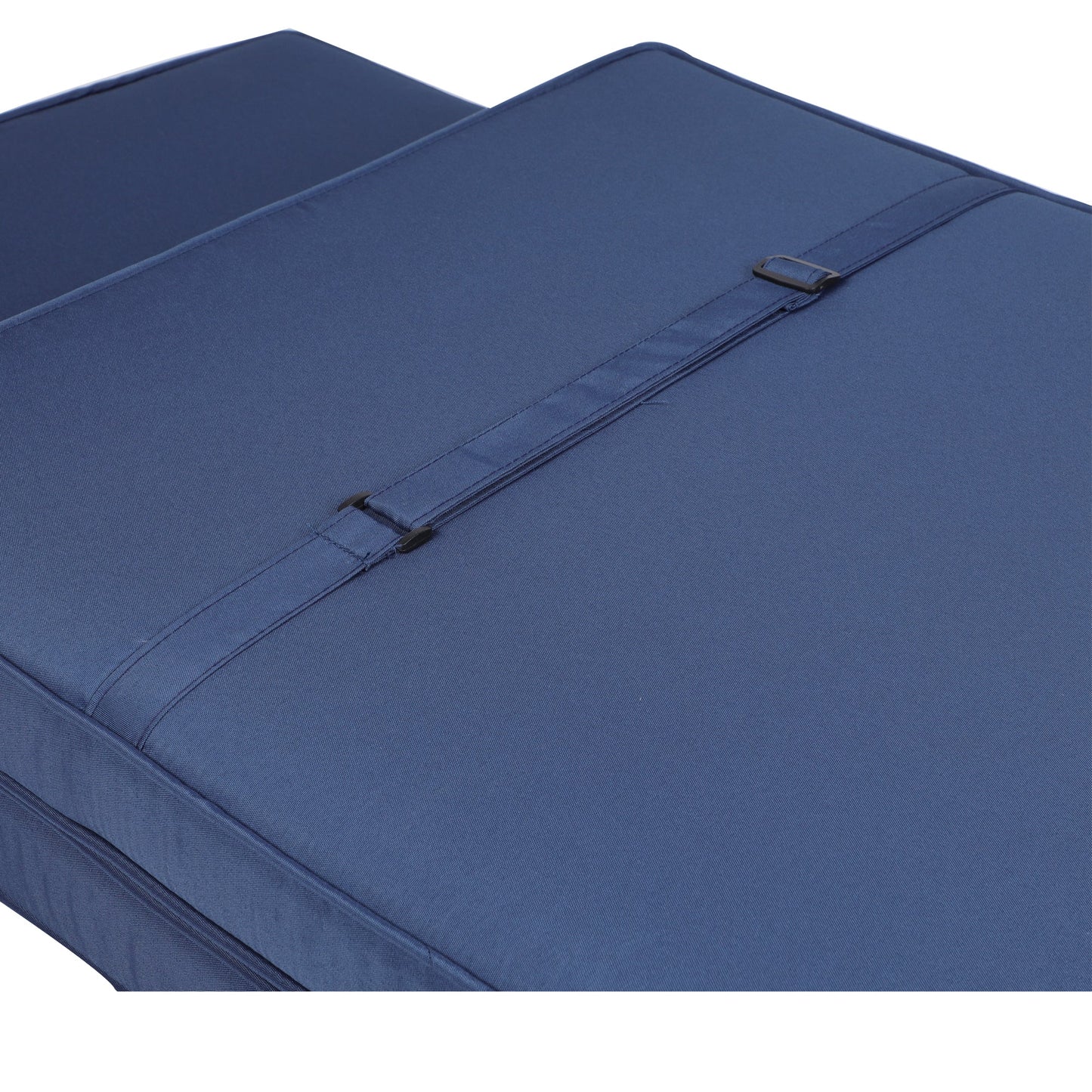 Outdoor Chaise Lounge Chair Cushion - Navy Blue Polyester