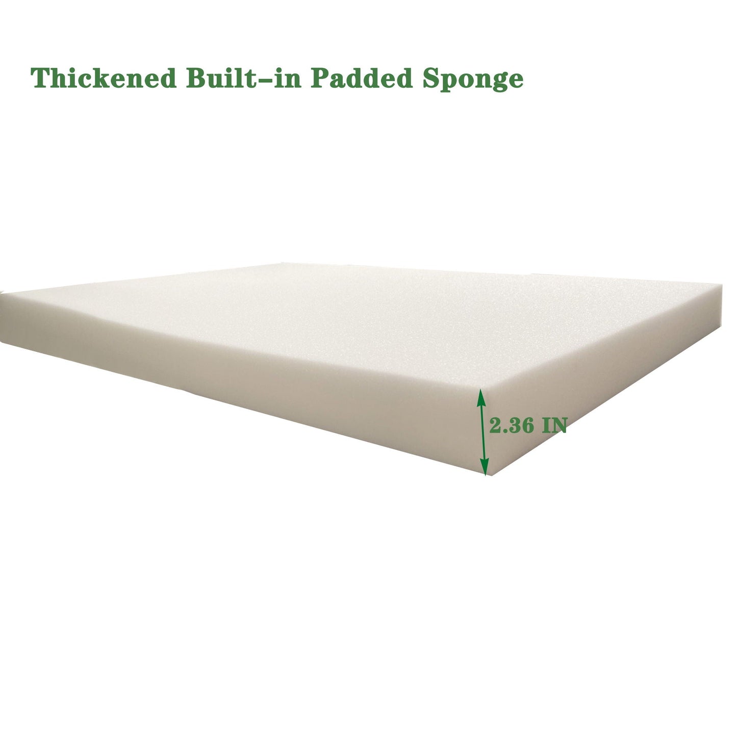 2 Pieces Set Outdoor Lounge Chair Cushion Replacement Patio Furniture Seat