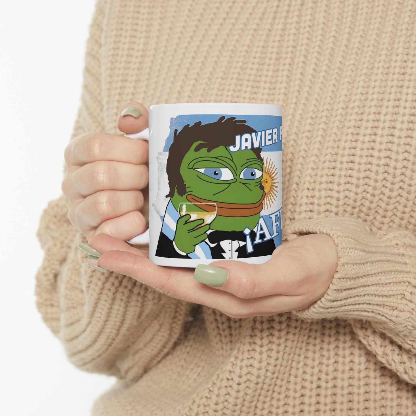Javier Milei Pepe "Afuera" Mug - 4LibertyShop.com
