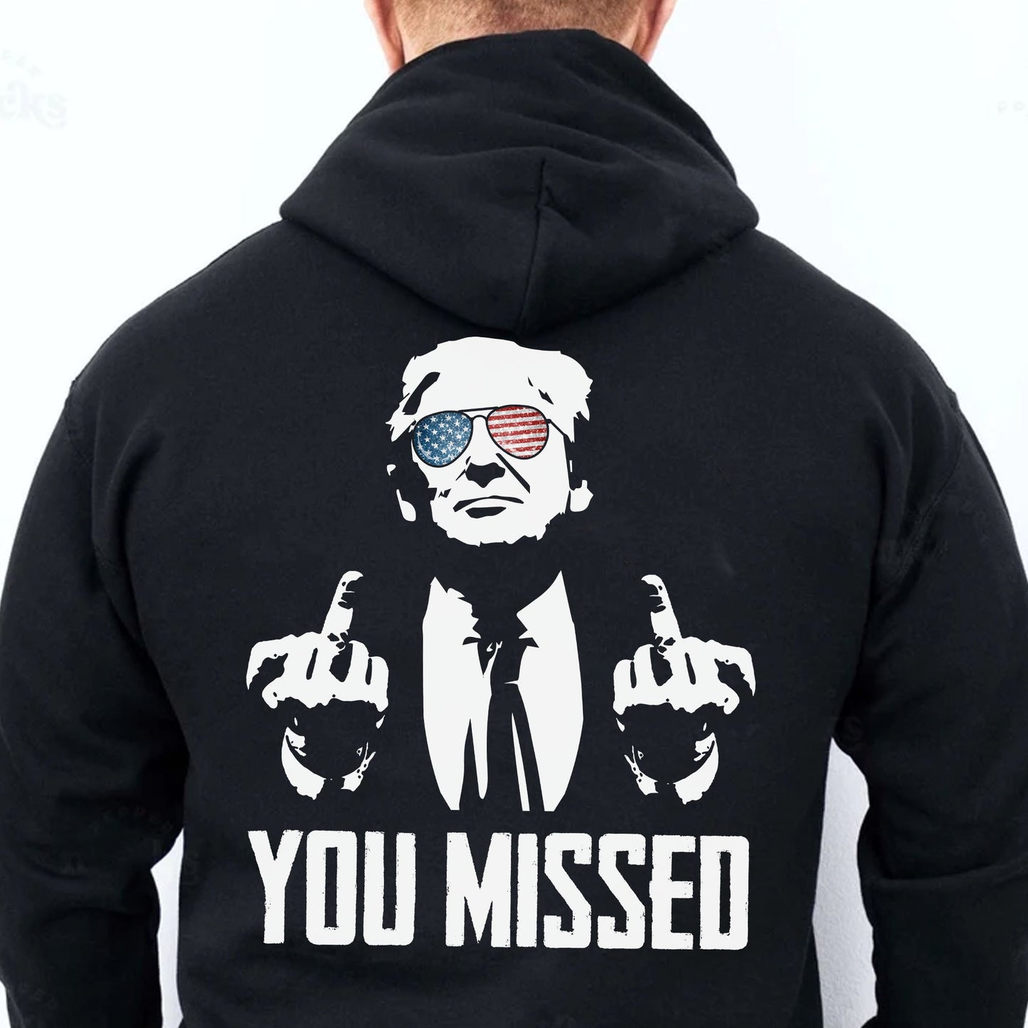 You Missed | Trump Fight 2024 Shirt Pennsylvania Rally | Backside Shirt Dark C1115 - GOP
