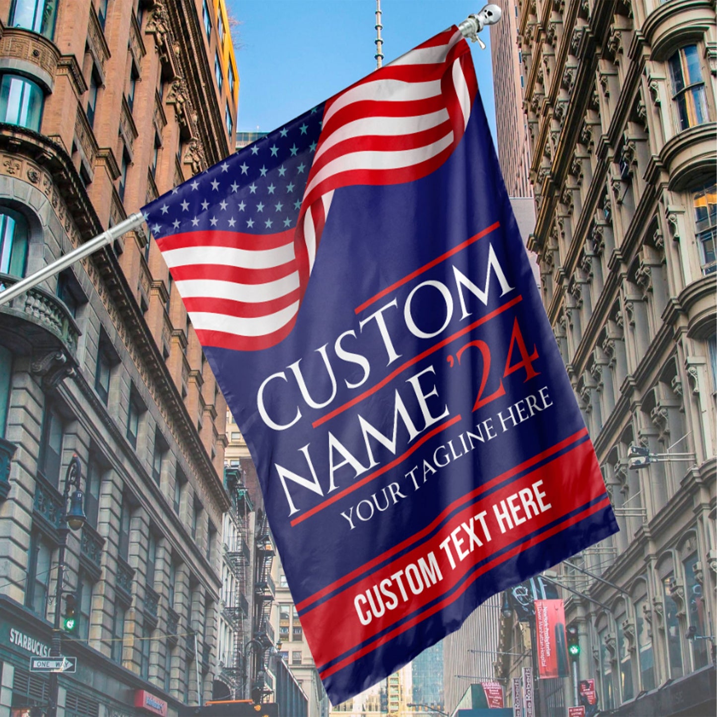 Custom Election Flag | Personalized Election Flag | Custom Name House Flag Garden Flag C1209 - GOP