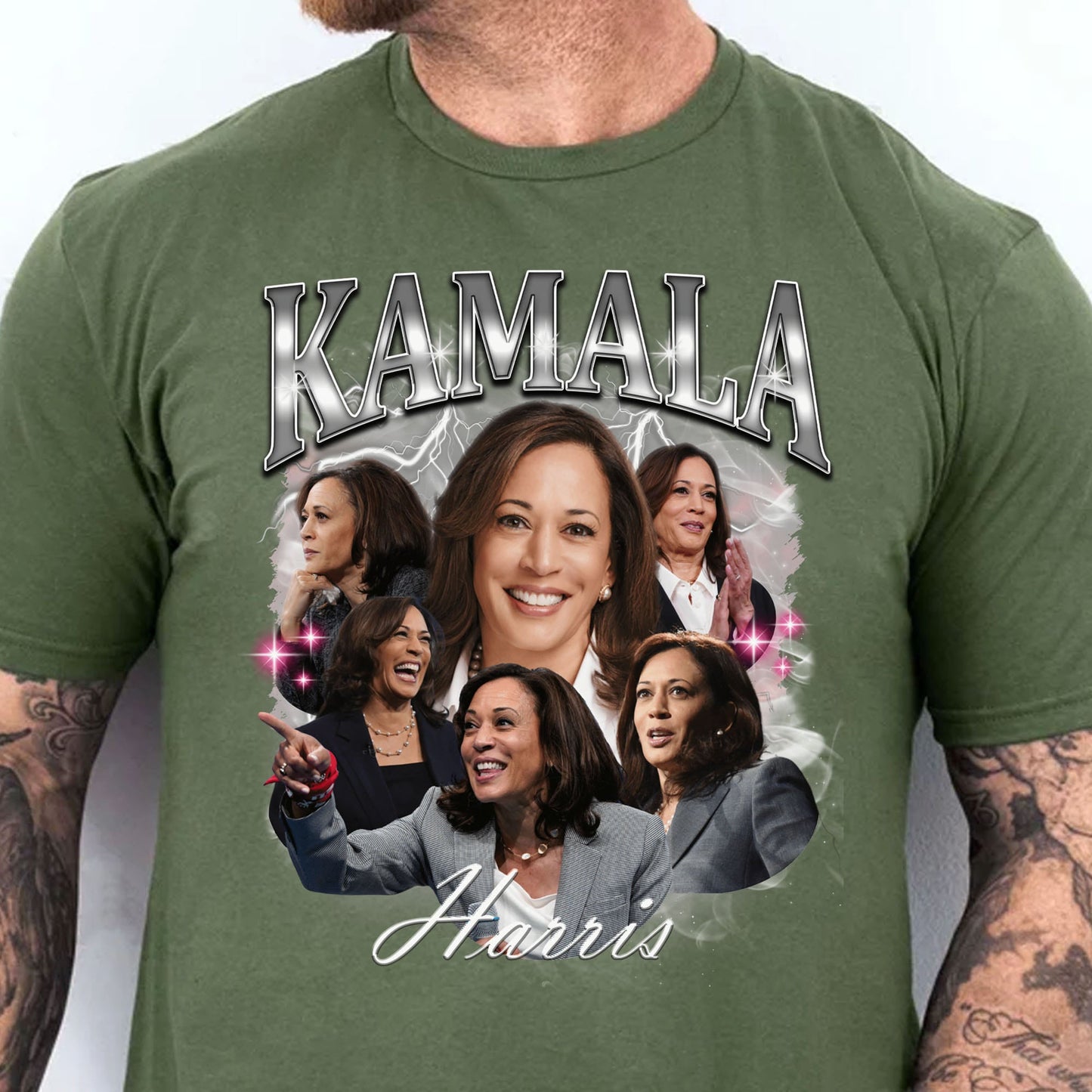 Kamala Harris 2024 Bootleg Shirt, Kamala Harris Vintage Photo Shirt, Kamala Harris Retro 90s Shirt, Democrat Shirt Dark T1371 - KH2