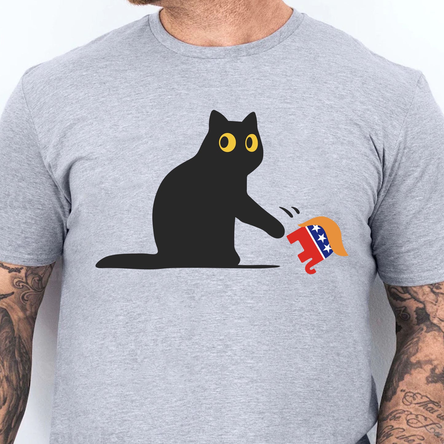 Kamala Harris 2024 Victory Shirt | Black Cat vs. Republican Elephant | Democrat Shirt Bright T1407 - KH2