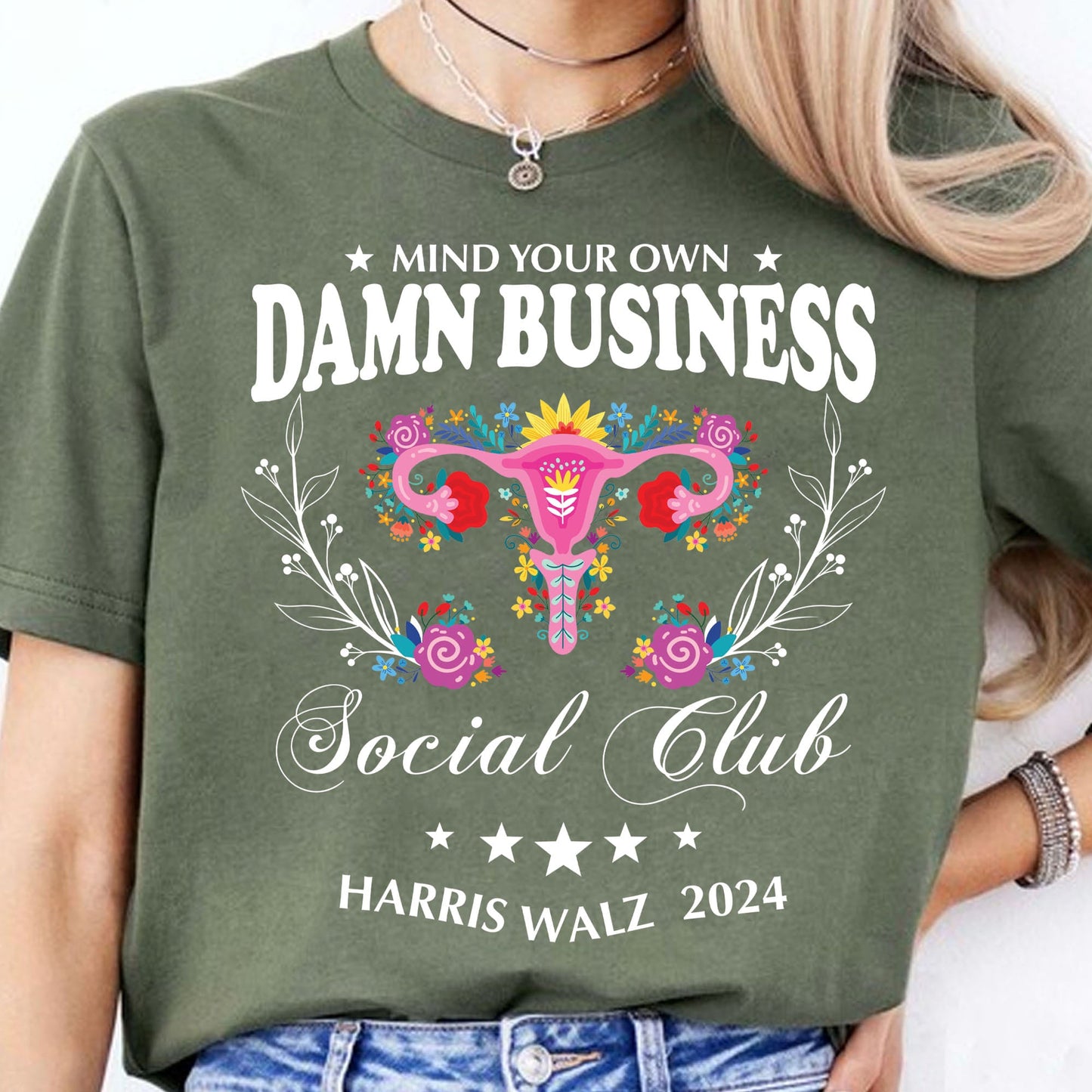 Mind Your Own Damn Business Shirt | Kamala Harris 2024 Shirt | Democrat Shirt Dark T1586 - KH2