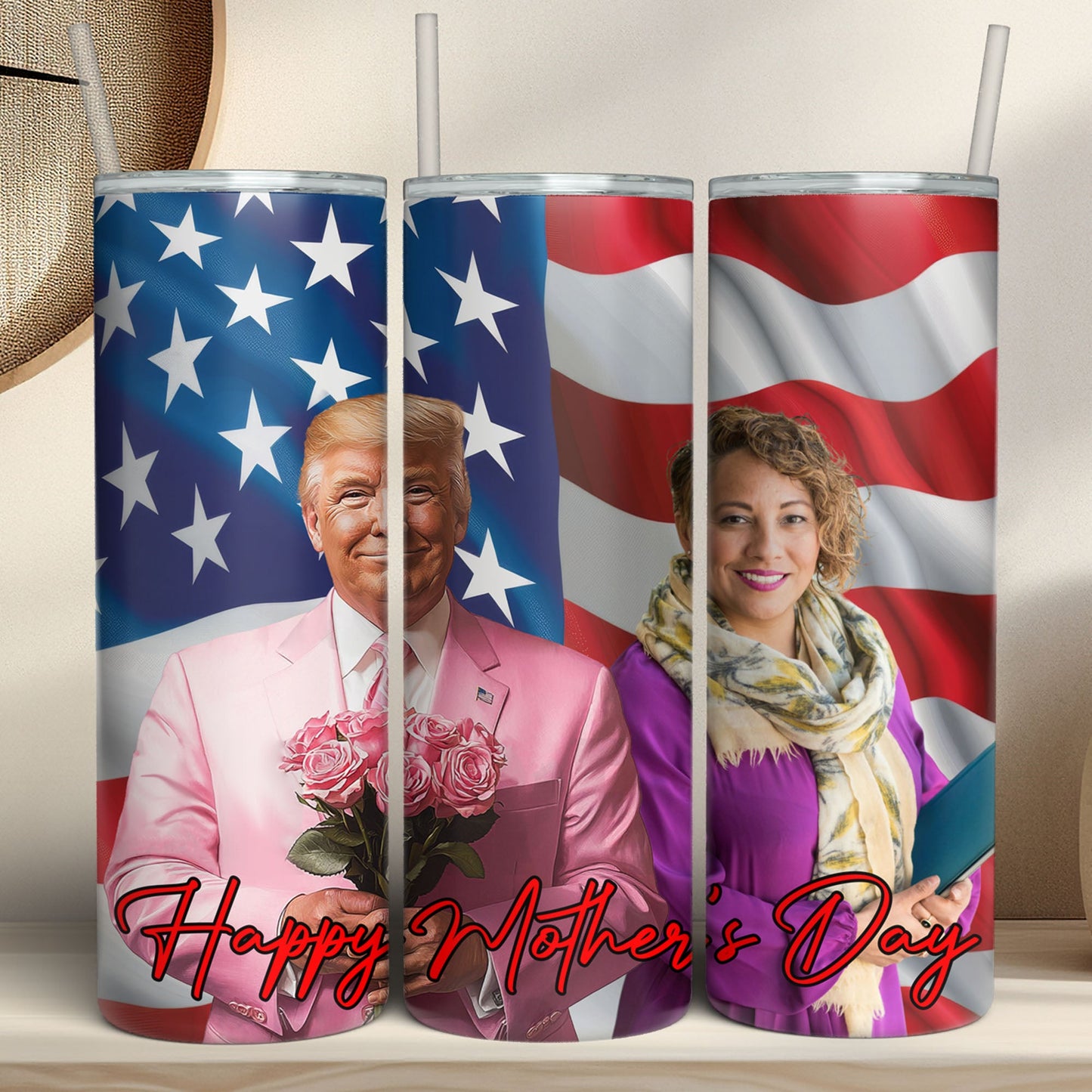 Happy Birthday | Personalize Photo Tumbler | Photo with Trump Skinny Tumbler 682000 - GOP