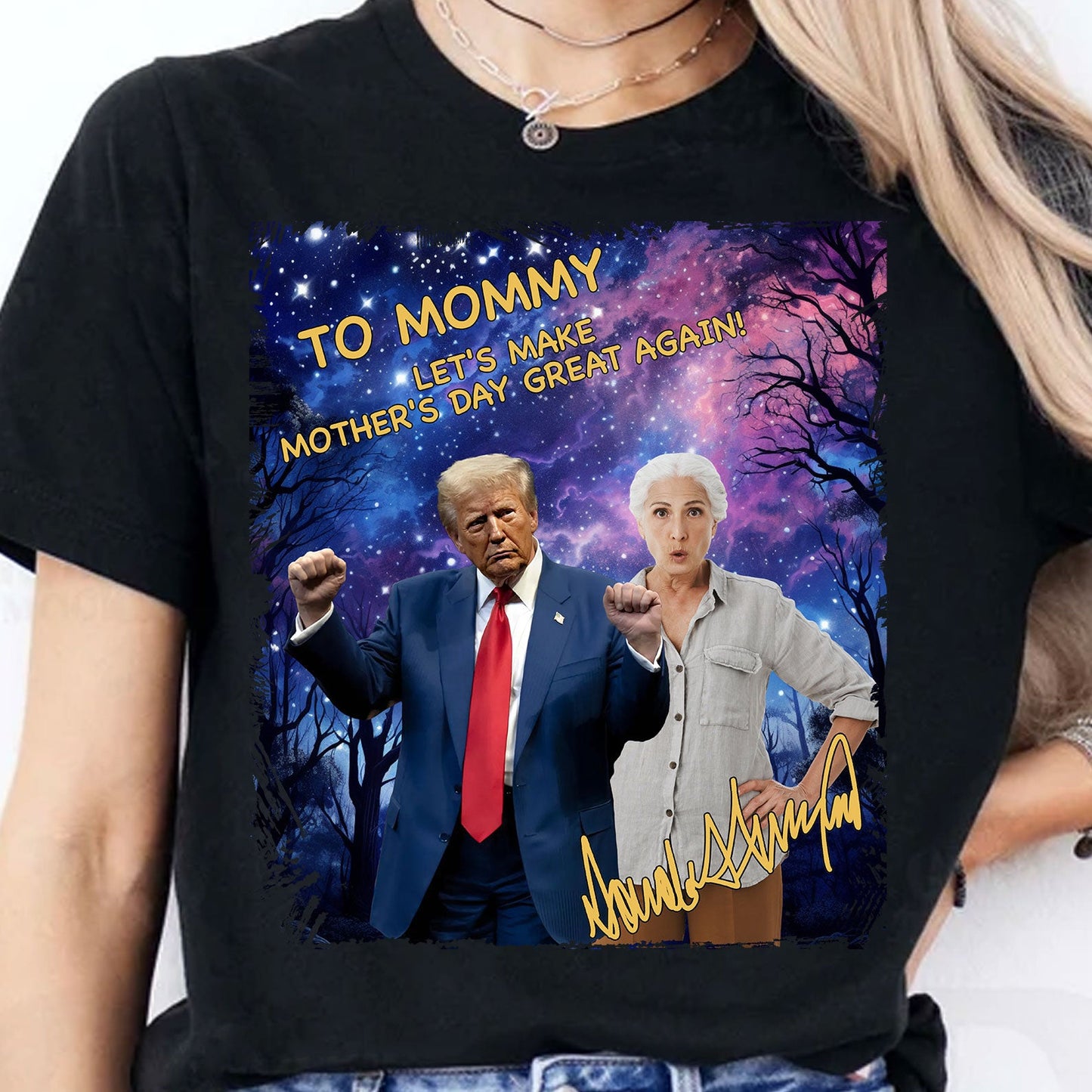 My Dad With Donald Trump Custom Photo Shirt, Father's Day Shirt, Father's Day Gifts, Trump 2025 Shirt 682049 - GOP