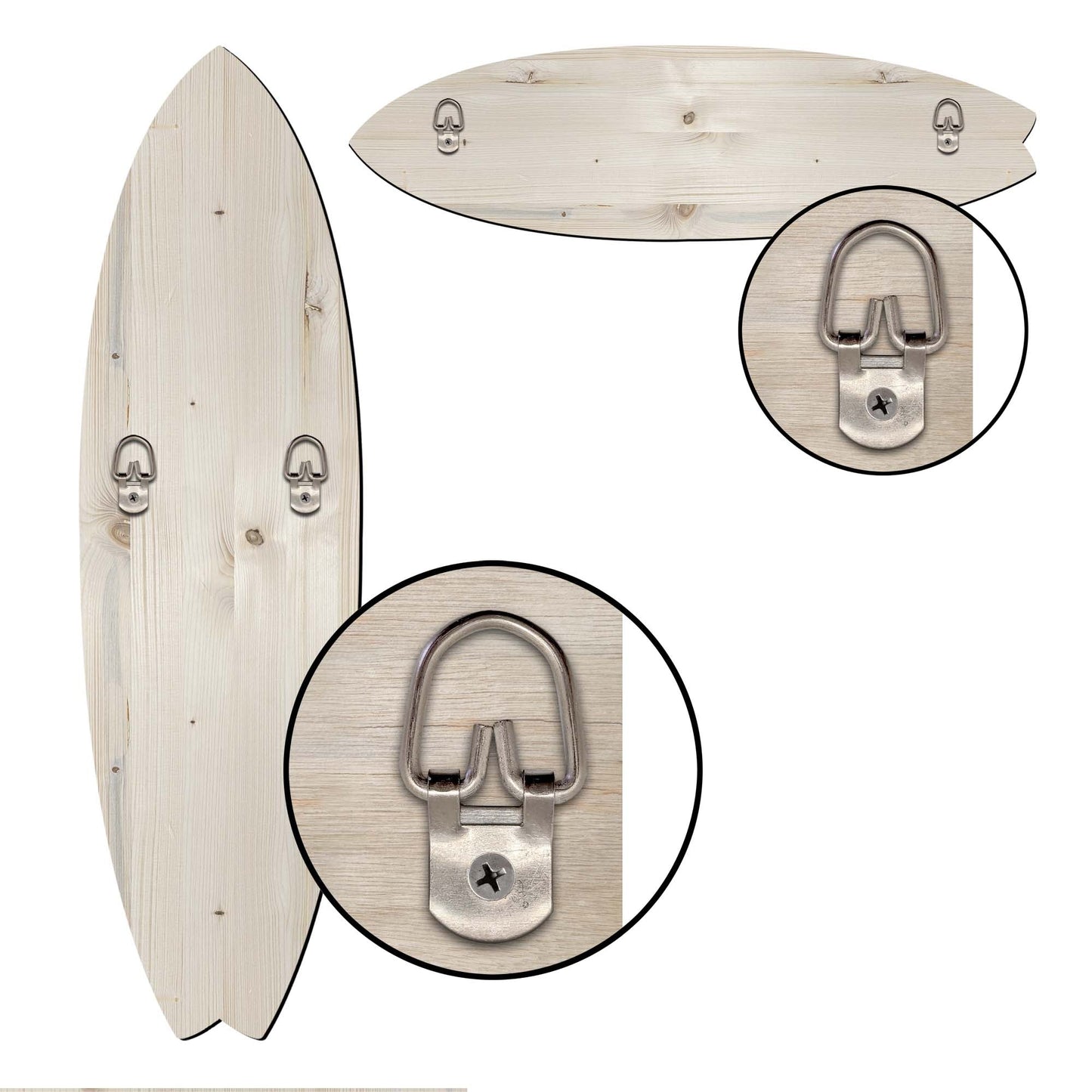 Night Beach Surfboard Coastal Wall Art by G. DeBrekht - Coastal Holiday Decor - 8490123HS