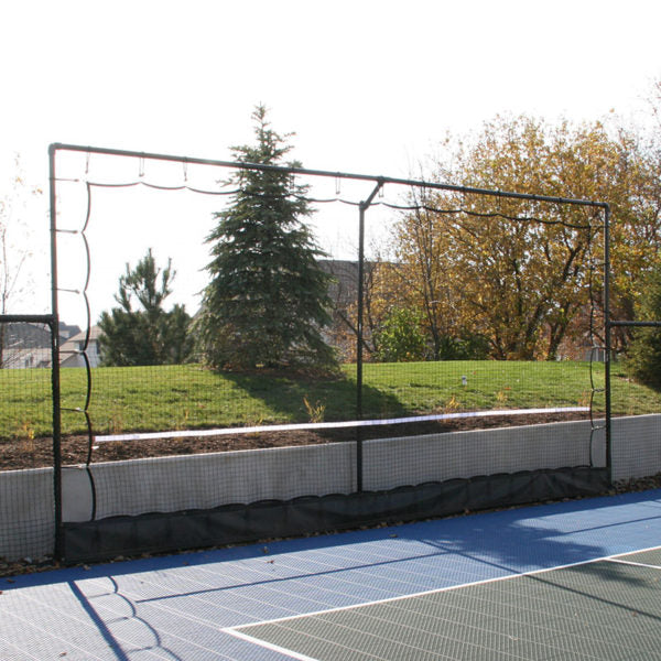 Tennis Court Rebounder with Net and Frame | 10' W or 20' W