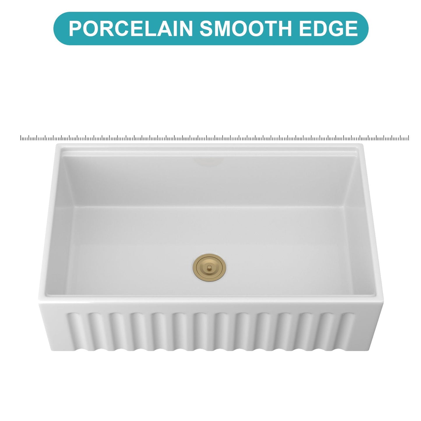 Workstation, Single Bowl Apron Front Kitchen Sink - White