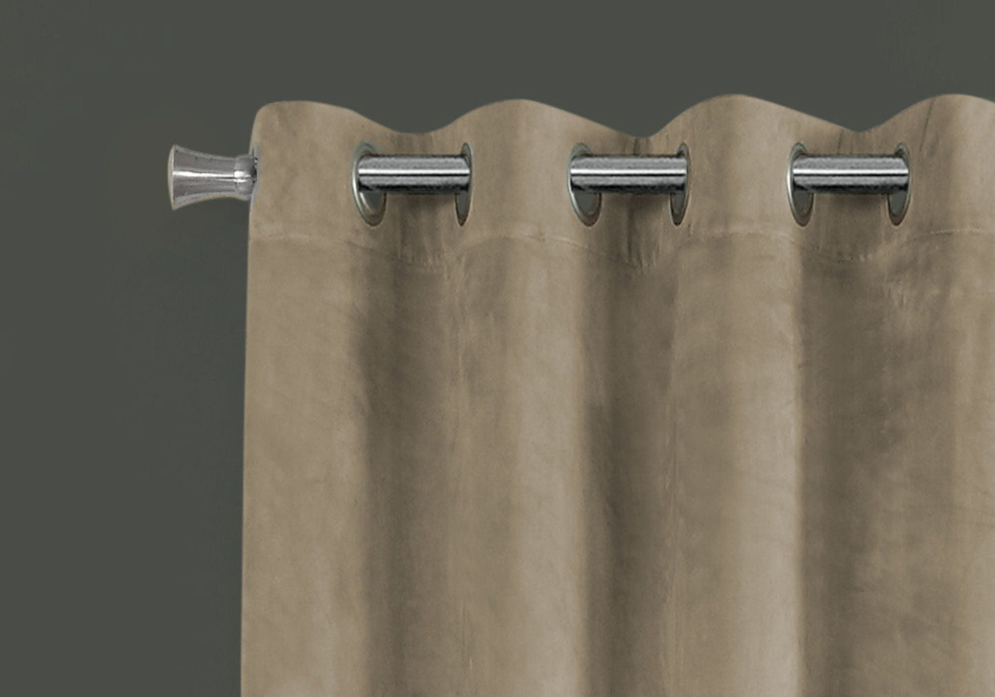 2 Pieces Set Room Darkening Curtain Panels with Grommet