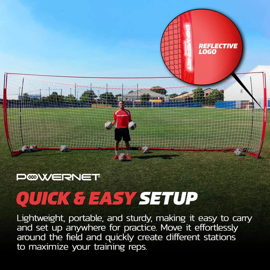 Powernet Portable 21x7 FT Soccer Goal