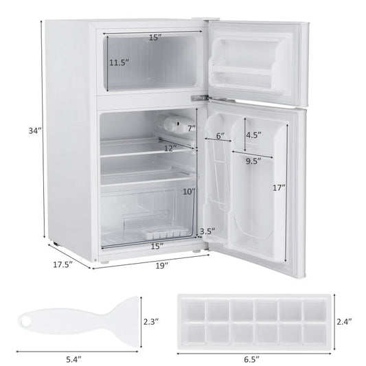 Black 3.2 cu. ft. Retro Mini Refrigerator