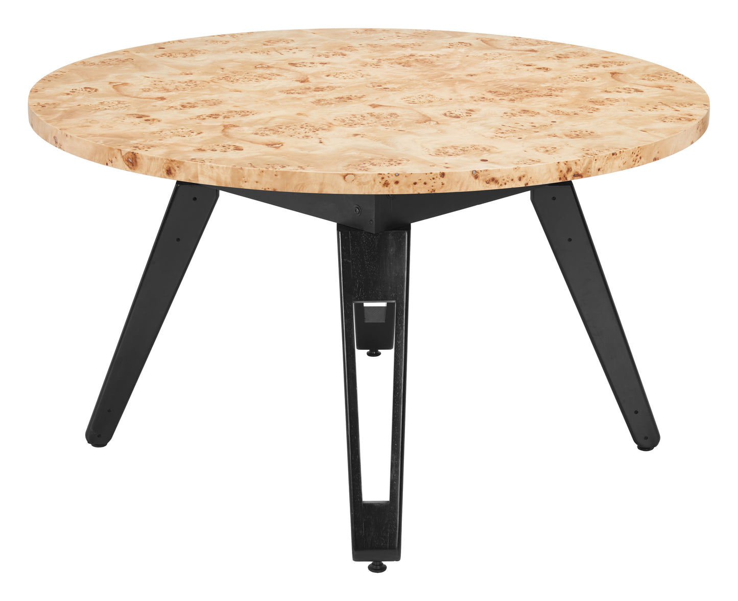 Zuo Mod Burl 2 in 1 Game Table - Poker Table and Dining Table Combo