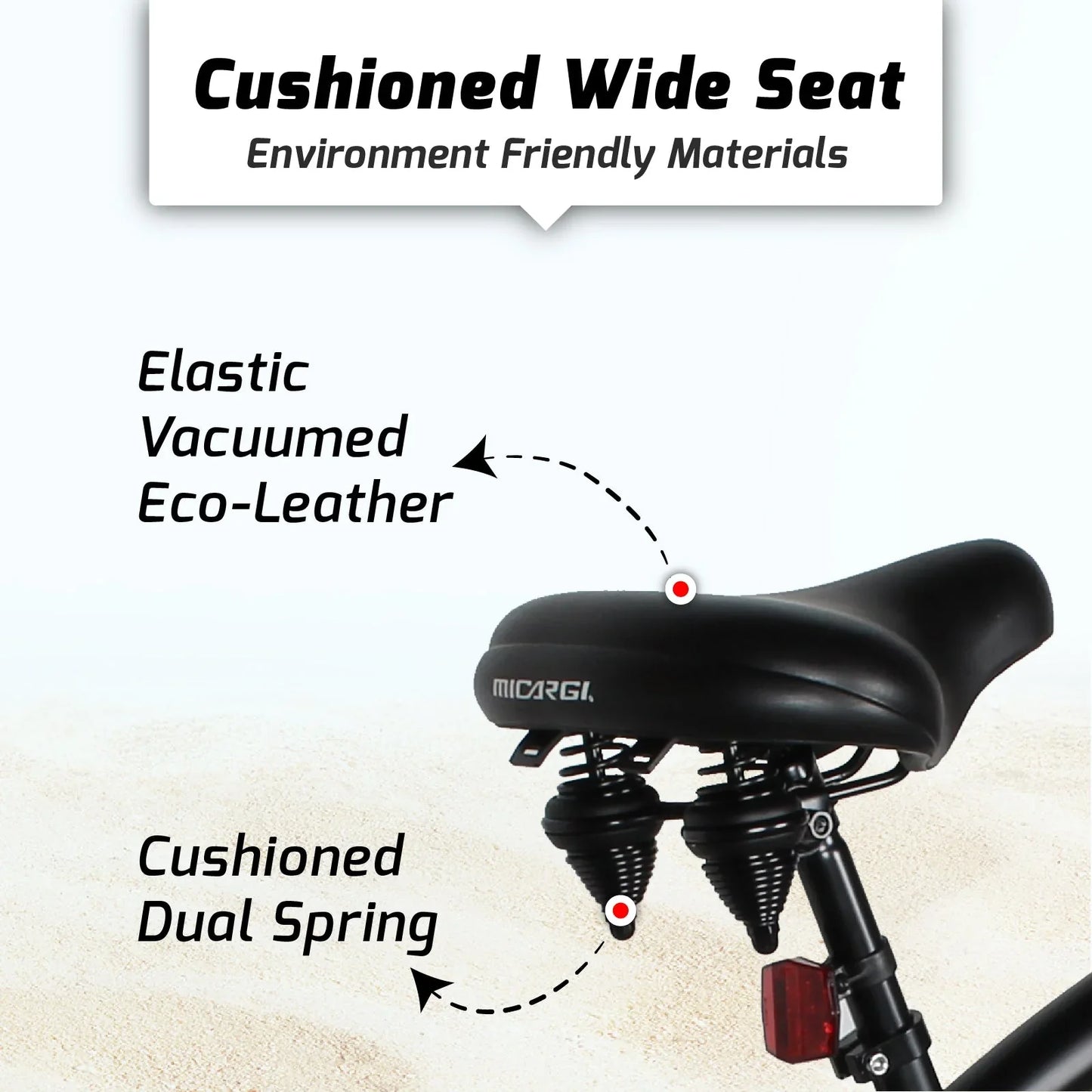 Micargi Luxe GT 26" Beach Cruiser Bike
