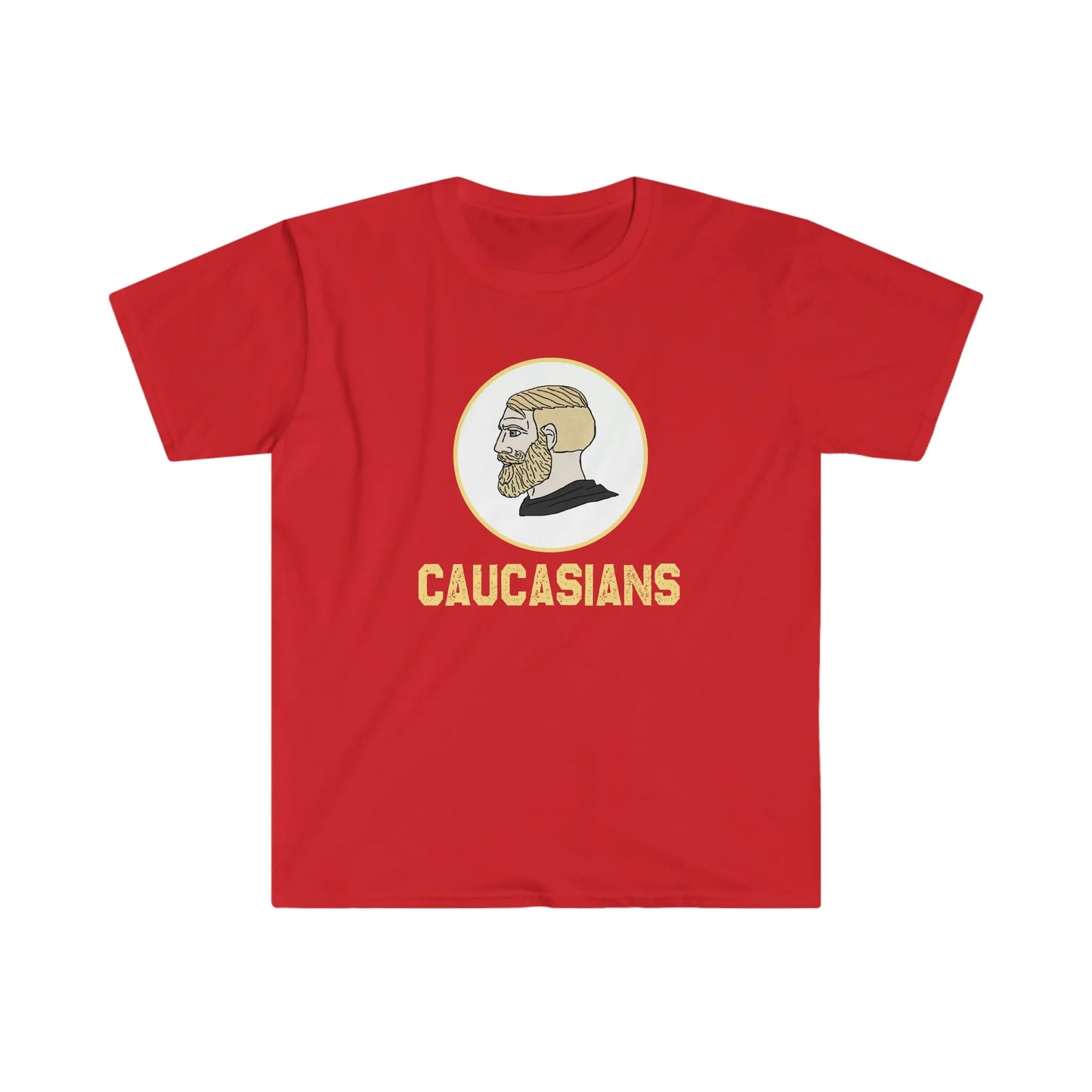 Caucasians Team Jersey - Satirical Sports Tee - 4LibertyShop.com