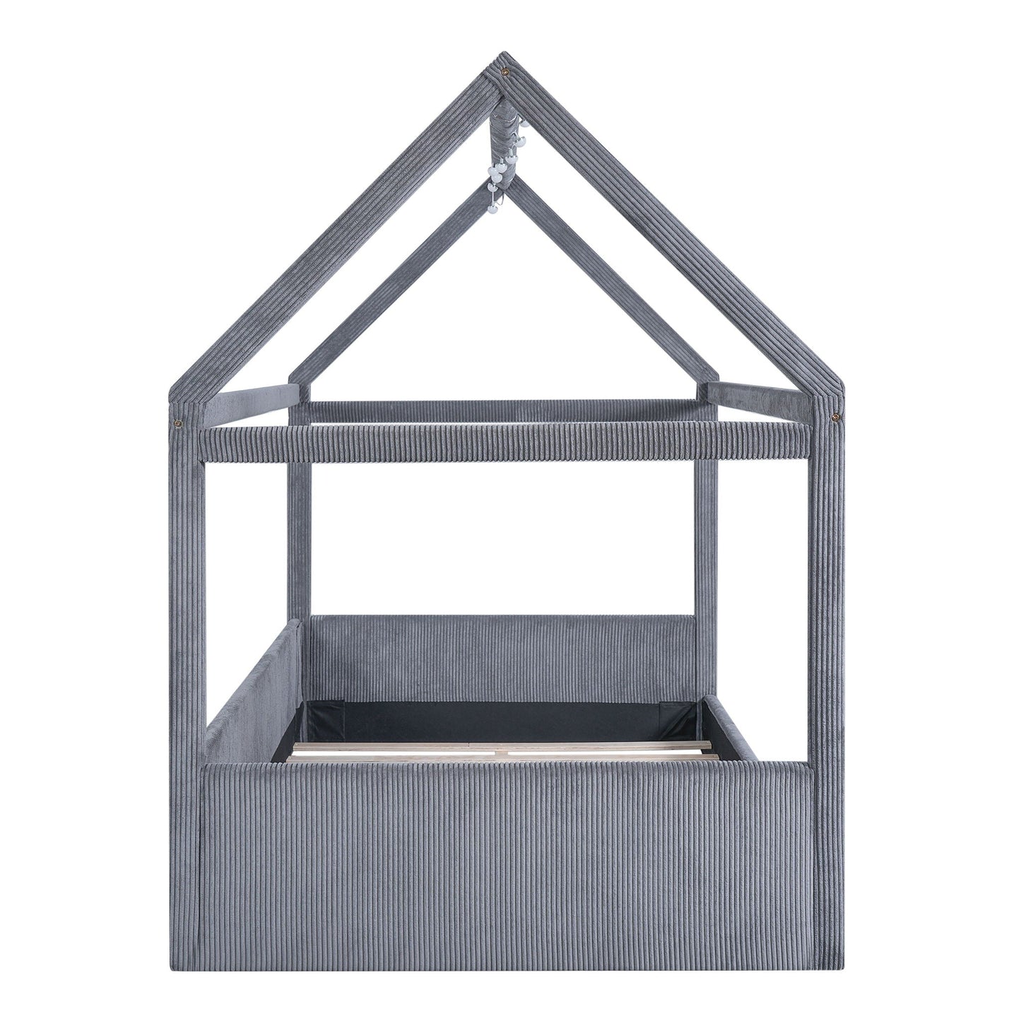 Upholstered House Style Daybed With LED Light Strips