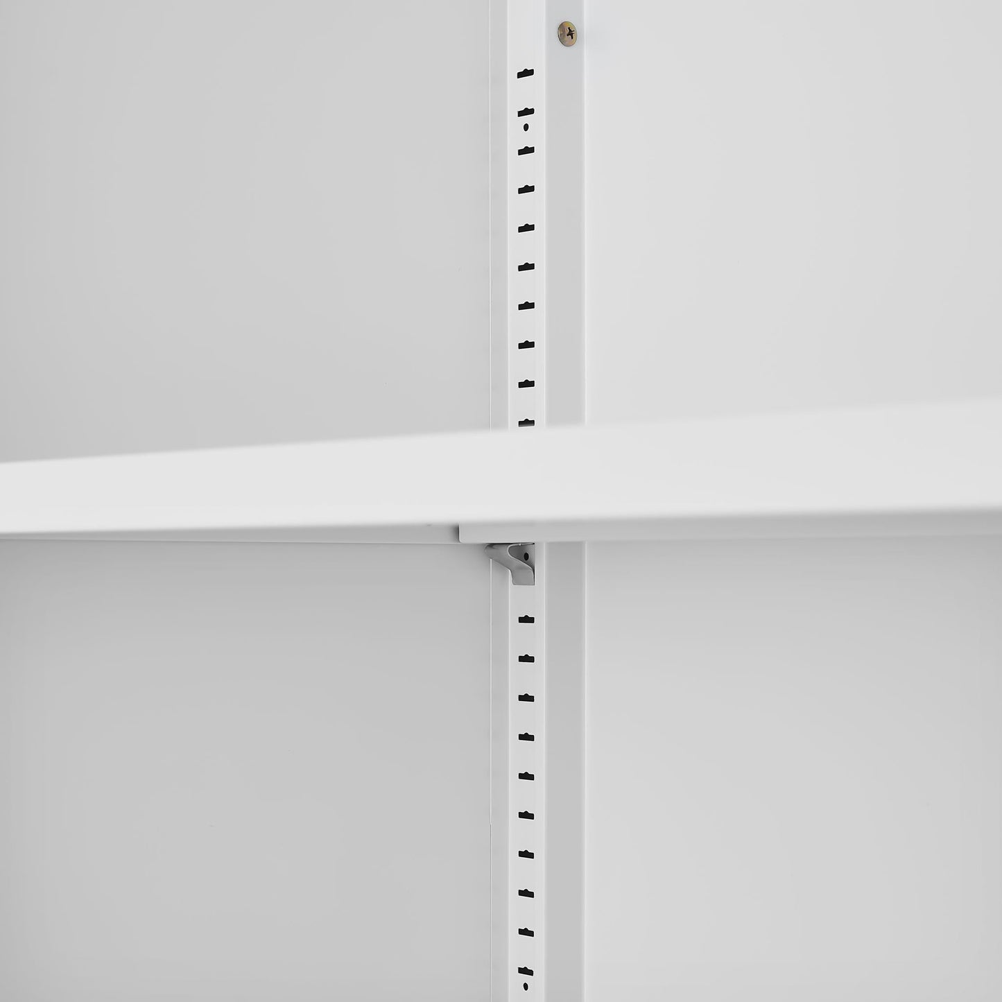 Modern Storage Cabinet with Adjustable Shelves and Magnetic Door Stopper