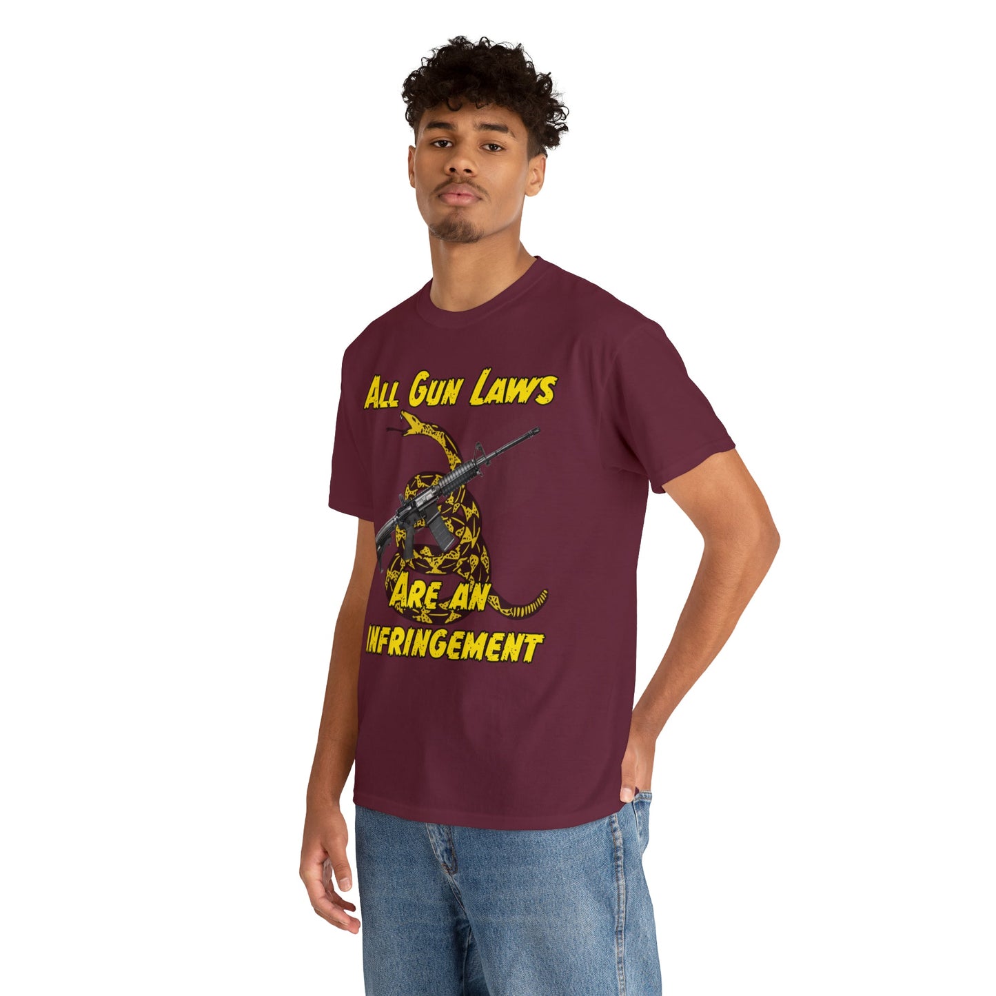 All Gun Laws Are Infringements AR15 Gadsden T-Shirt