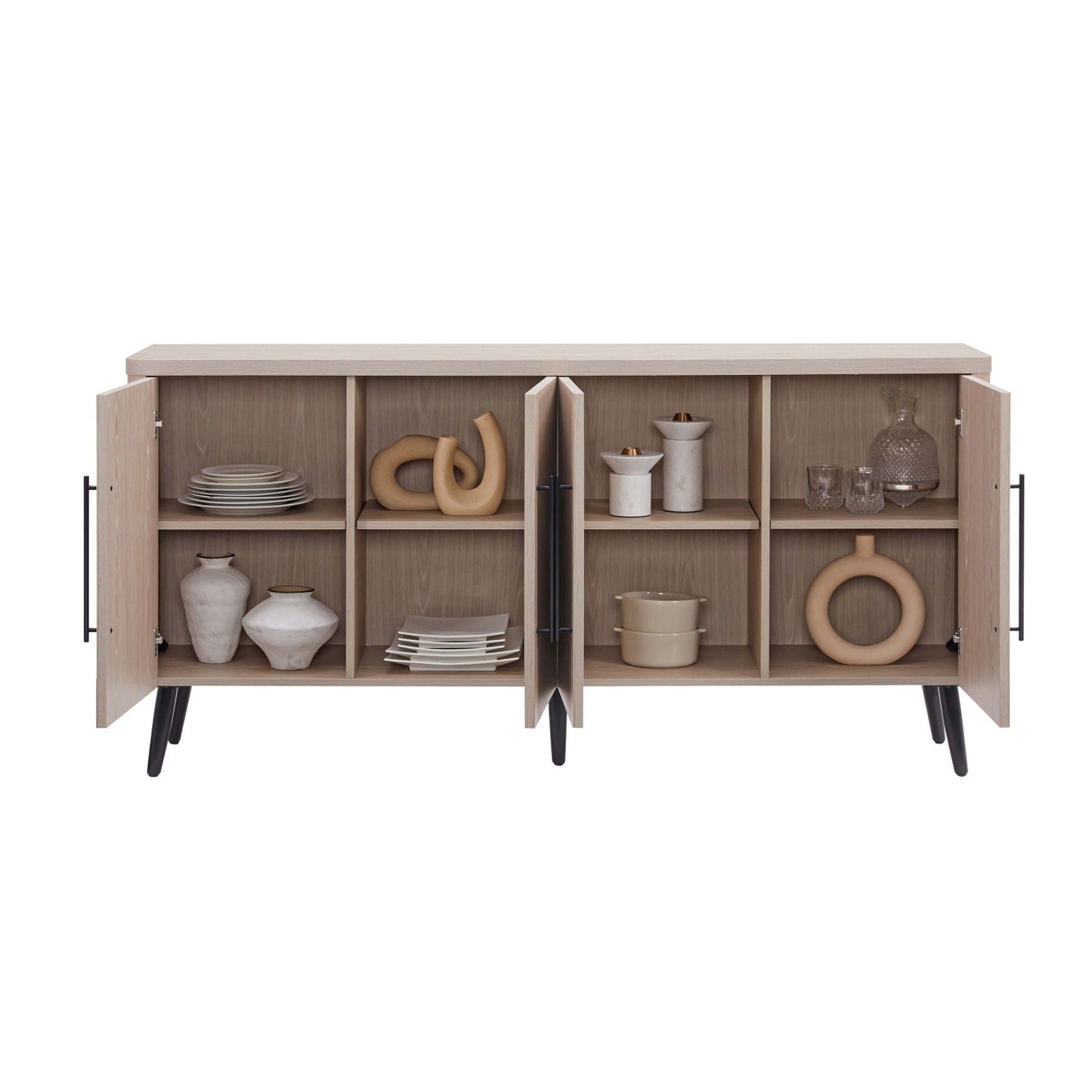 Jodie - Fluted Sideboard - Oak
