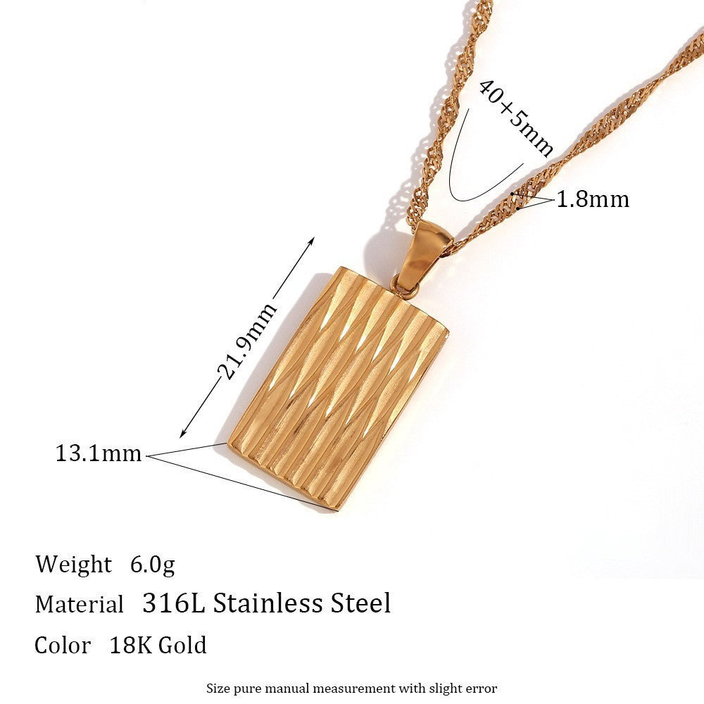 Fashionable And Stylish Retro Titanium Stainless Steel Necklace