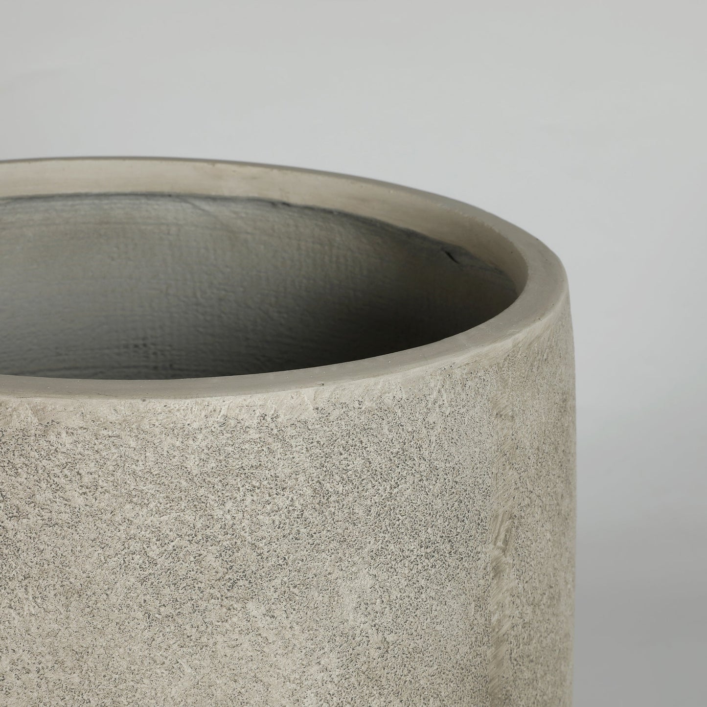 Round Concrete Planter Set of 2 - Antique Grey