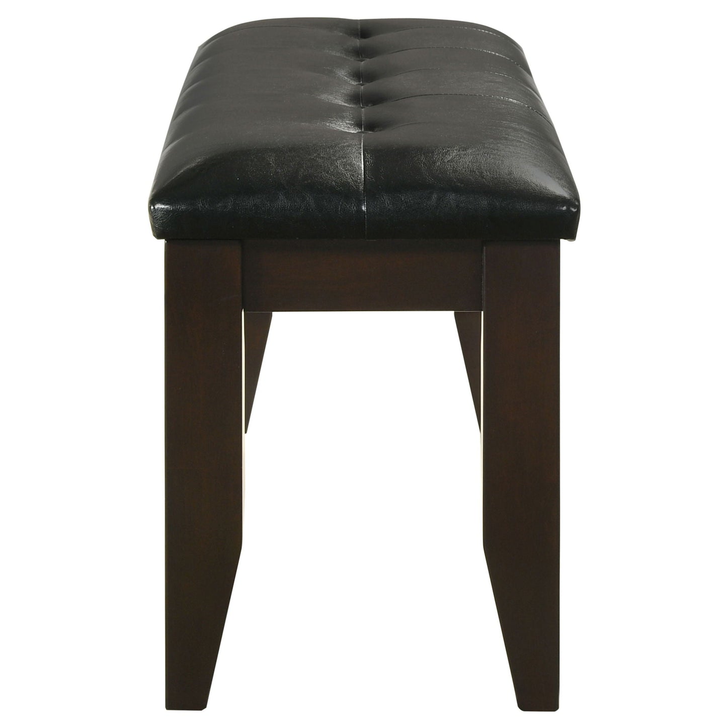 Tufted Upholstered Dining Bench - Brown