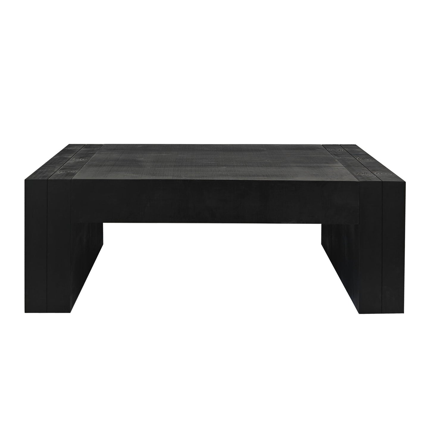 Modern Farmhouse Living Room Block Leg Coffee Table