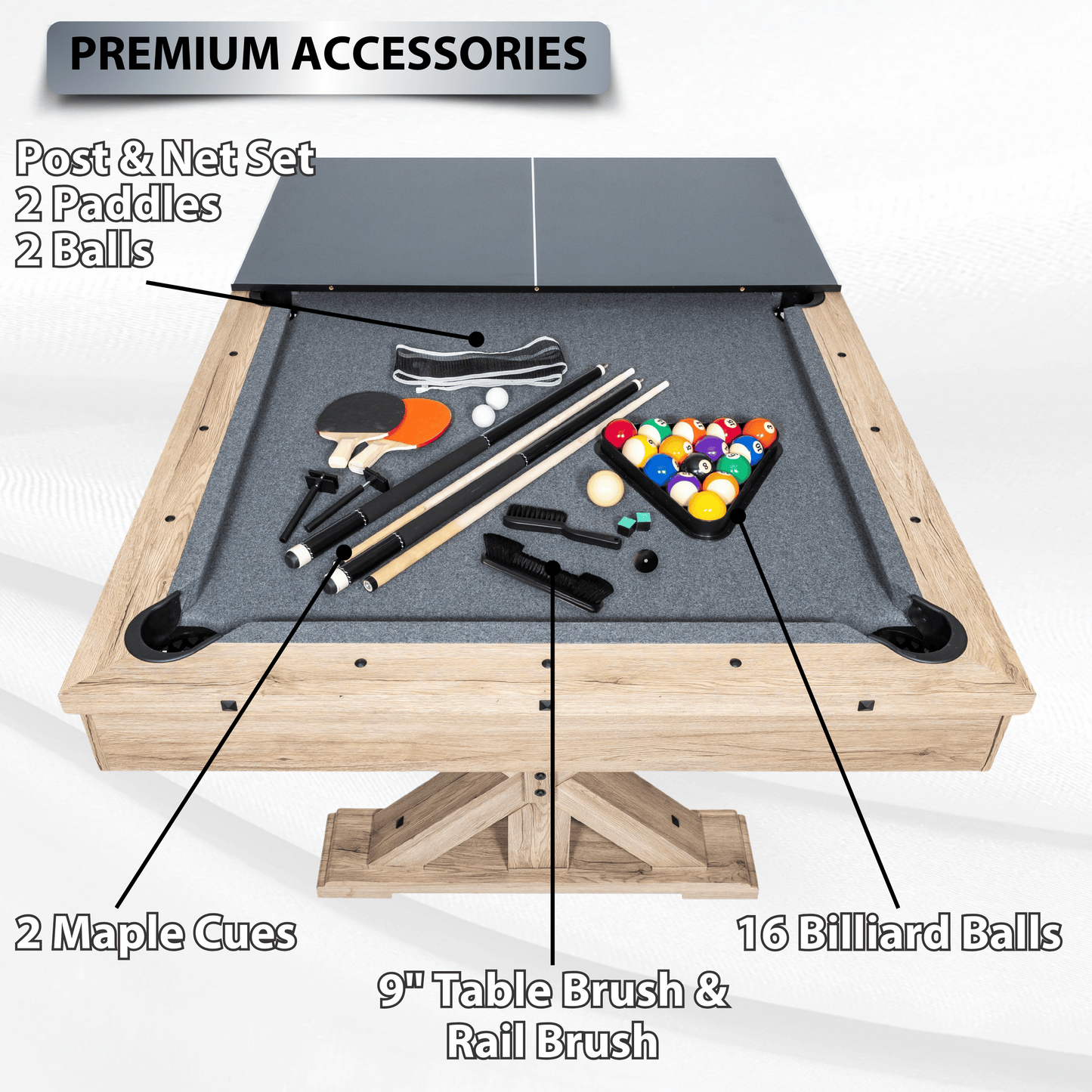Freetime Fun "The Rockford" 7' Multi - Game Table