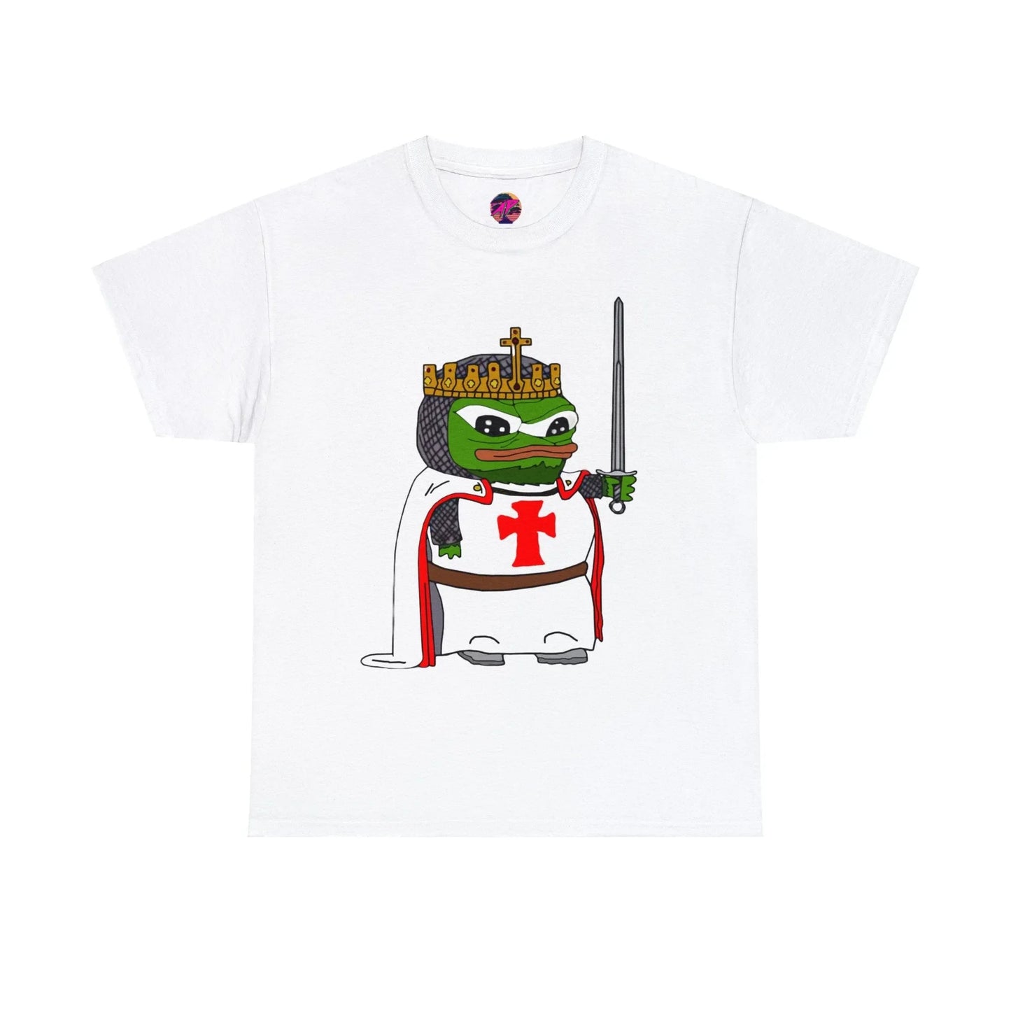 Pepe the Frog Crusader Knight T-Shirt - Deus Vult Meme - 4LibertyShop.com