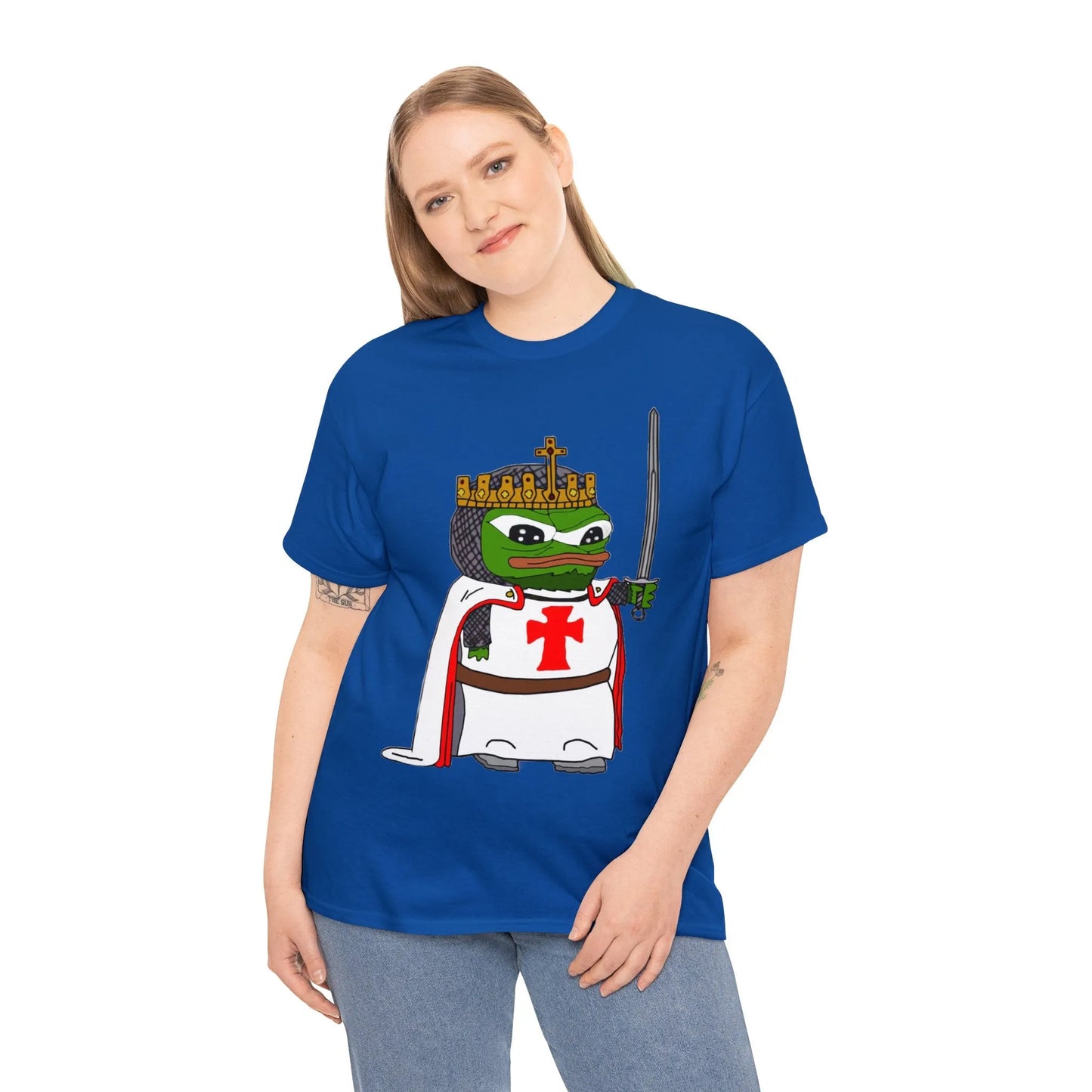 Pepe the Frog Crusader Knight T-Shirt - Deus Vult Meme - 4LibertyShop.com