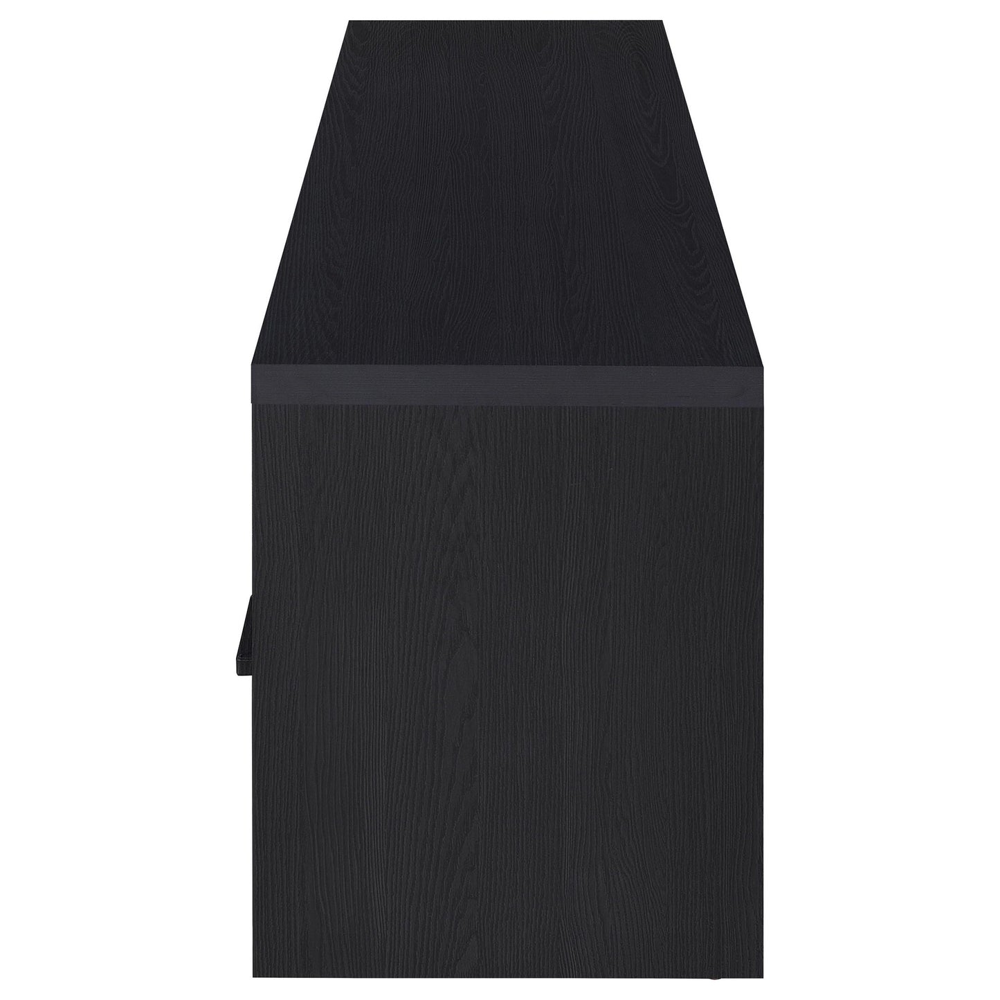 Ian - 2 Door TV Stand Media Console With Storage - Black