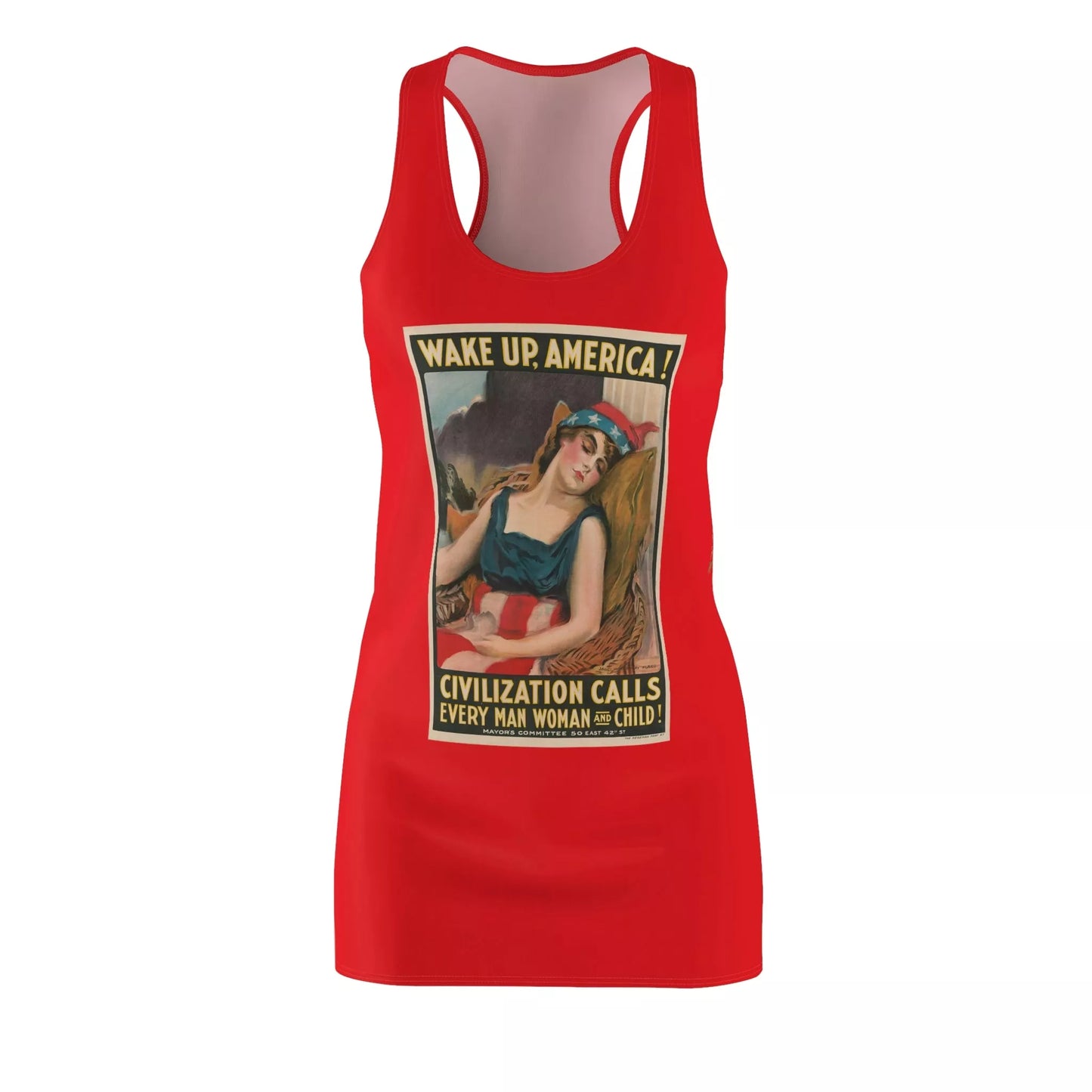 Wake Up America! Racerback Tank Nightshirt