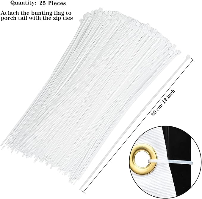 USA Pleated Fan Flag American US Bunting Flag Patriotic Half Fan Banner Flag with Canvas Header and Brass Grommets for 4th of July Memorial Day Indoor Outdoor Decoration (7, 1.5x3 Feet)