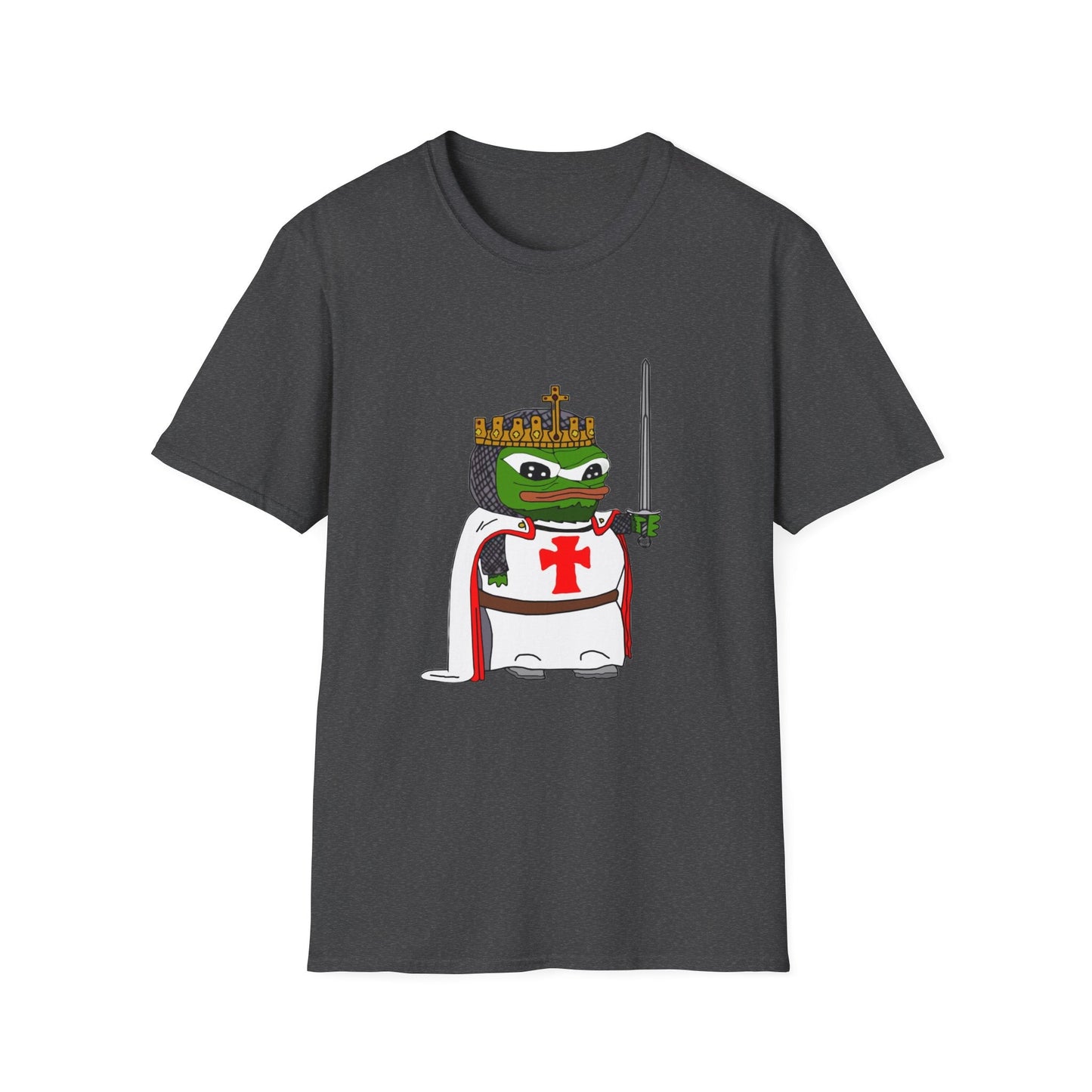 Crusader Pepe God Wills It Meme T-Shirt - Deus Vult Knight - 4LibertyShop.com