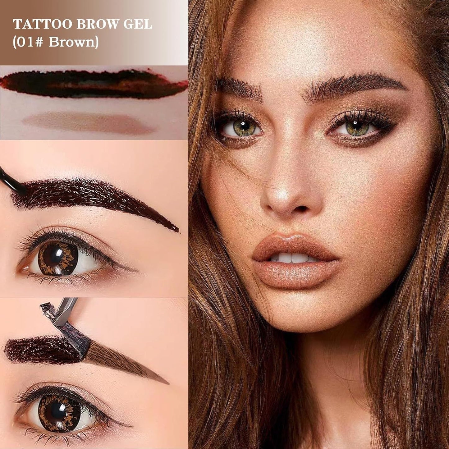 Tear off eyebrow cream is not easy to peel off, anti smudging and long-lasting tear off eyebrow cream