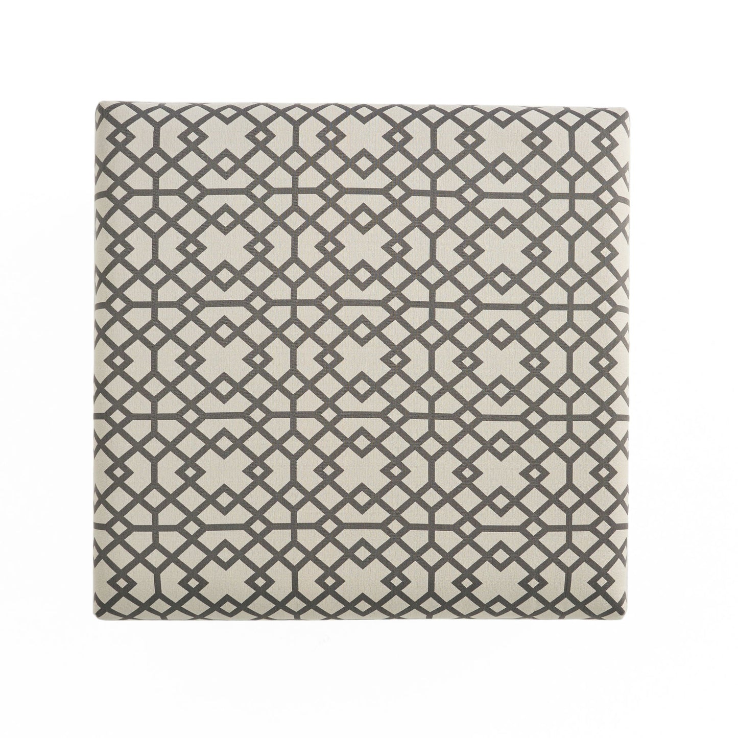 Richmond Storage Ottoman with Unique Pattern and Ample Storage - Gray